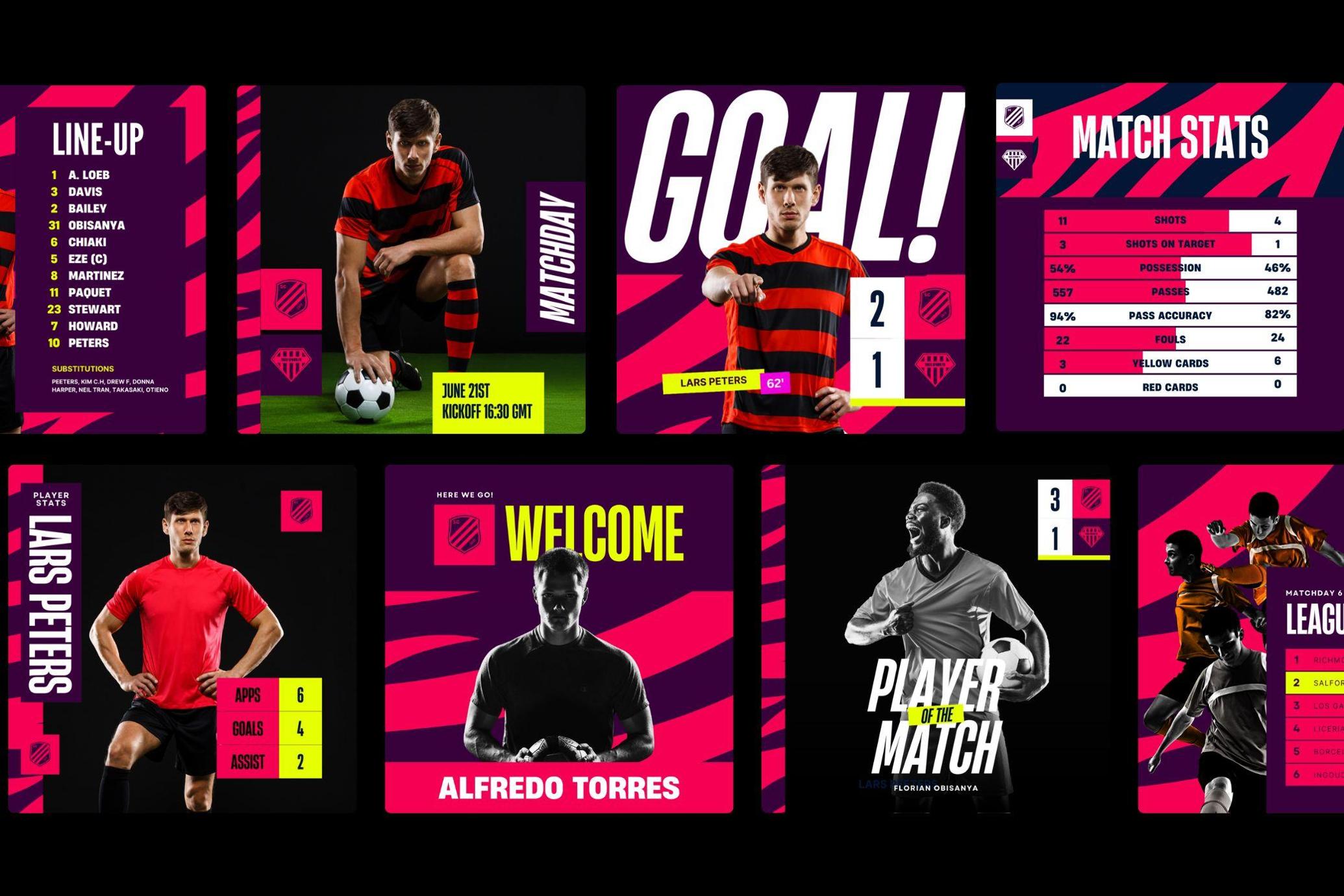 Football Matchday Canva Template