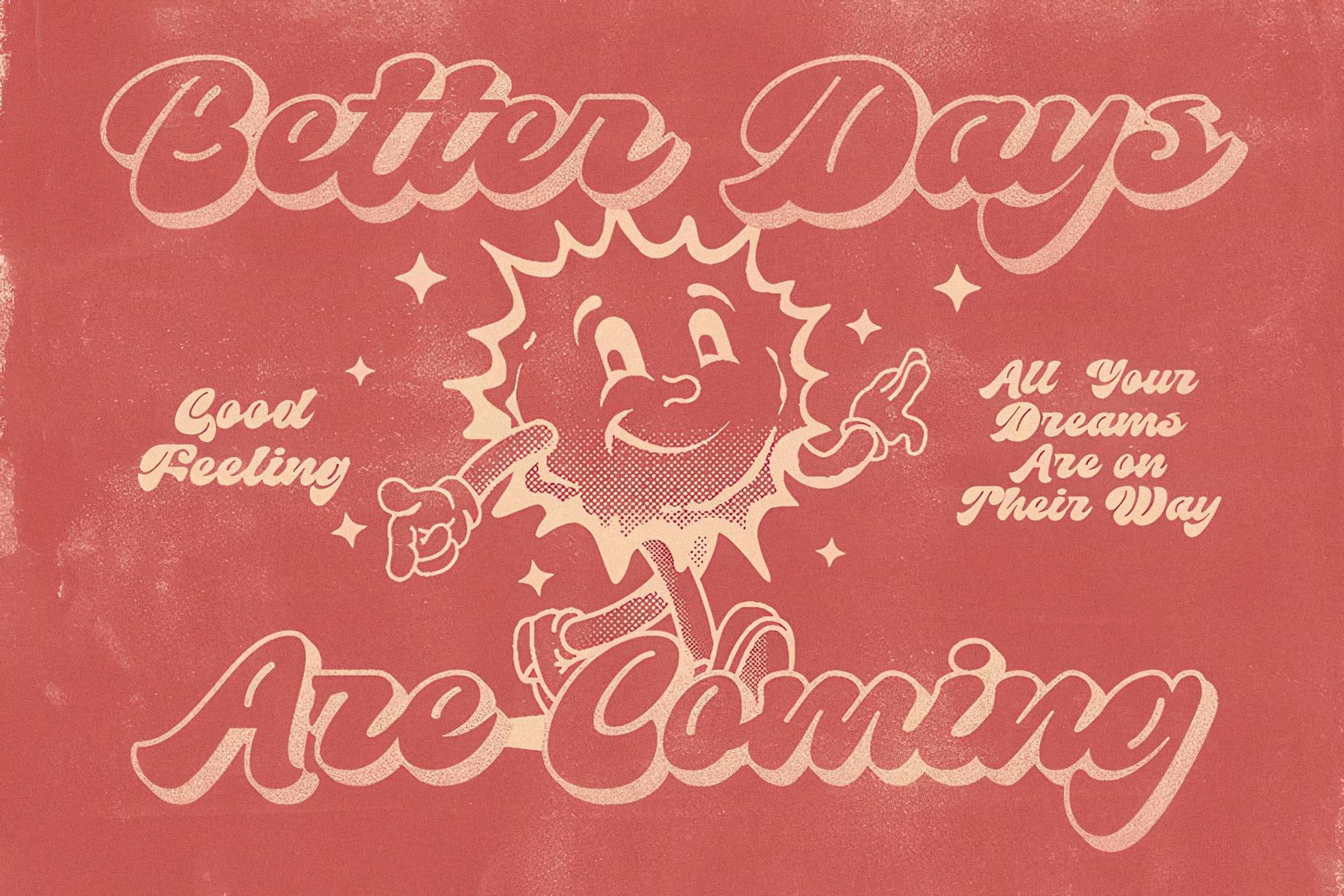 Flicking - Groovy Retro Font