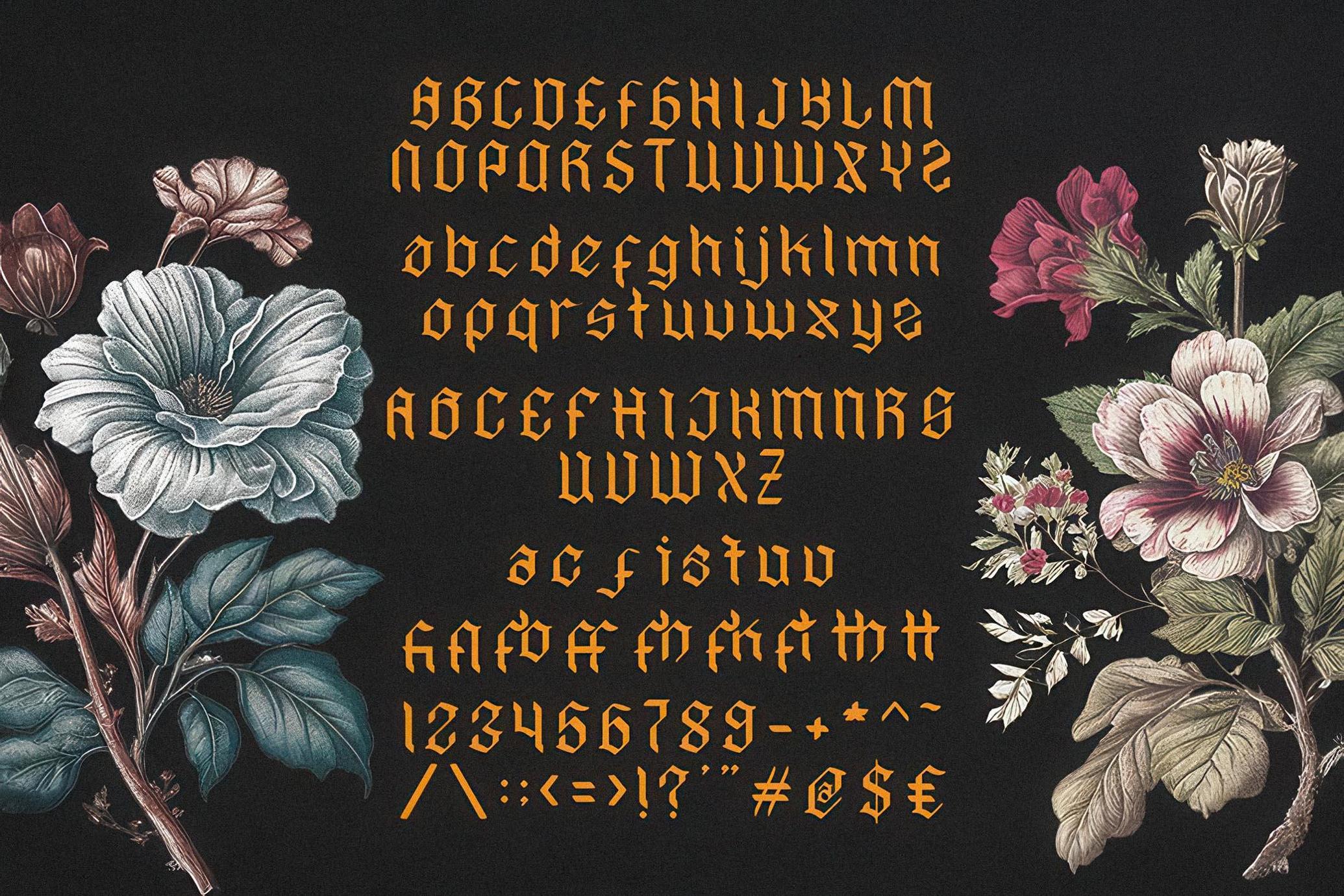 Hyacinth - Modern Blackletter Font