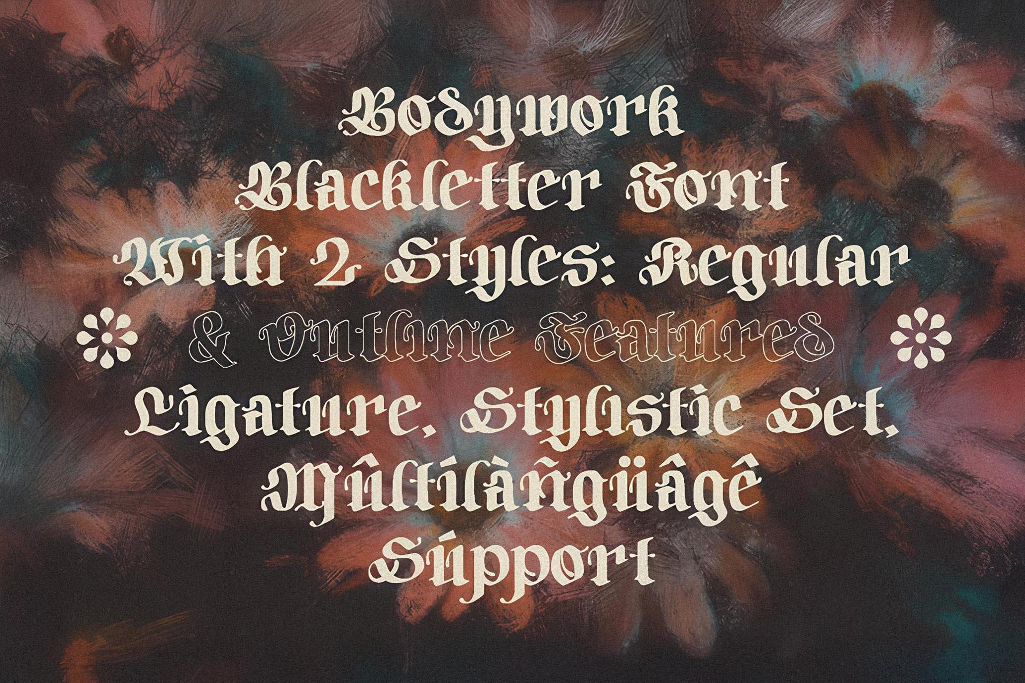 Bodywork - Modern Blackletter