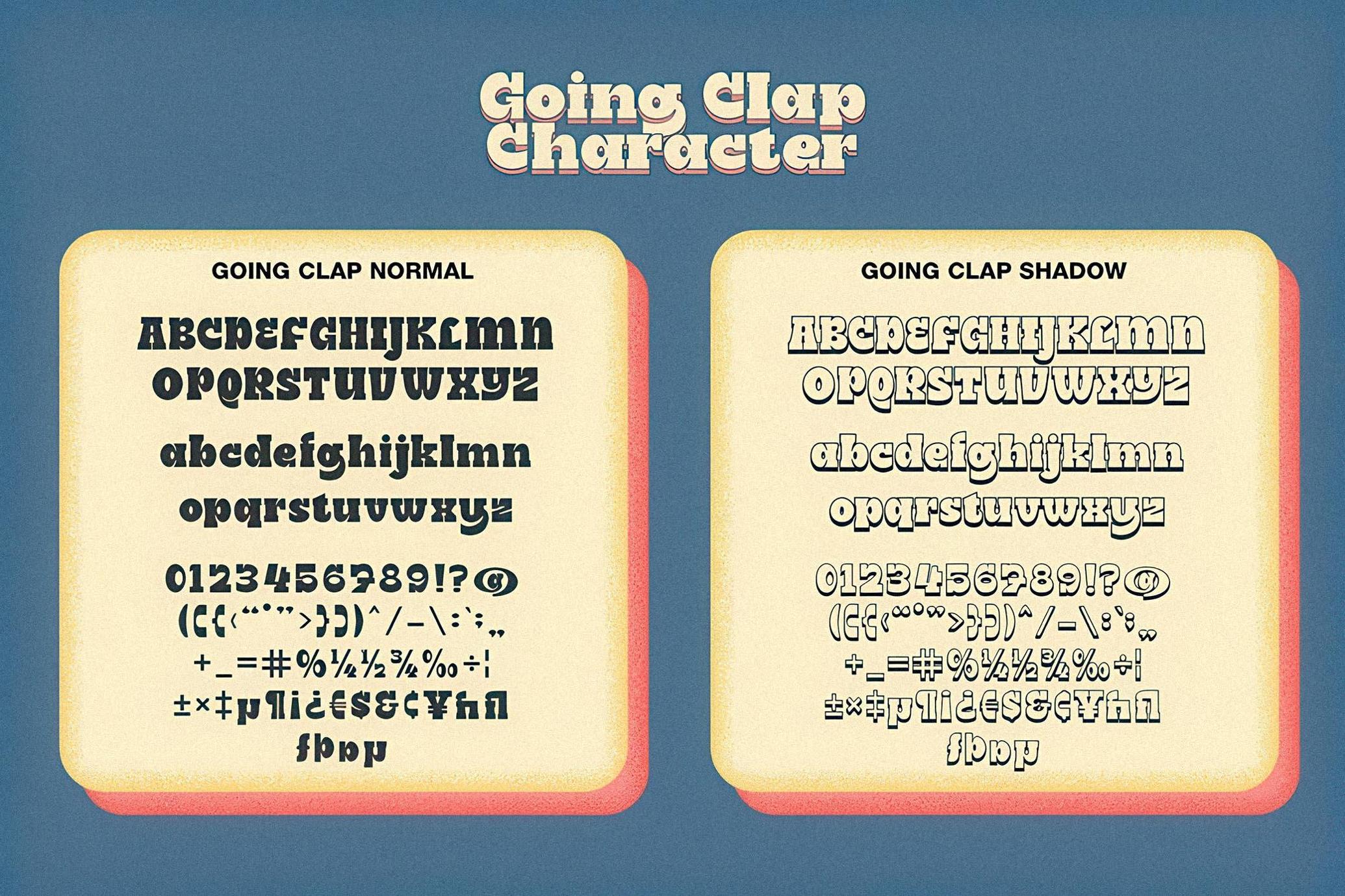 Going Clap - Slab Serif Font
