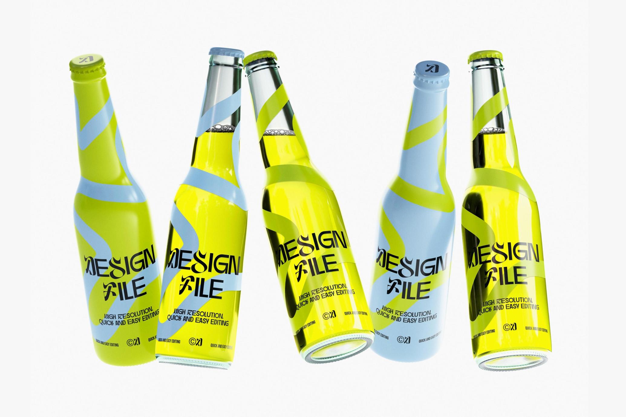 Soda / Beer Bottle Mockup