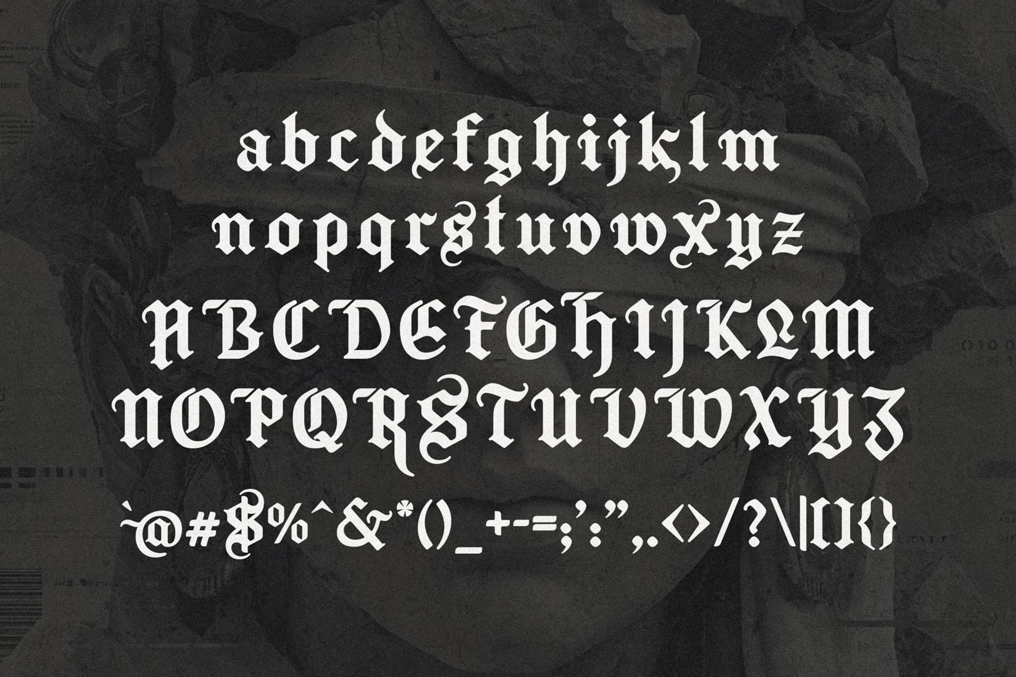Frostbane - Gothic Blackletter Typeface