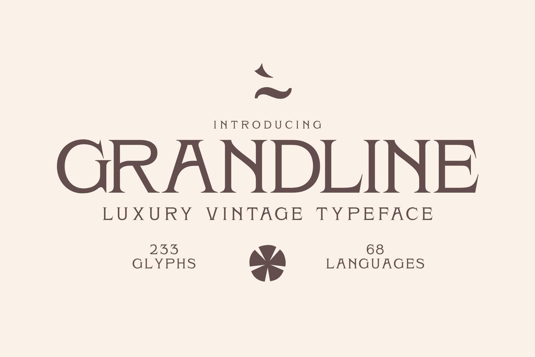 Grandline - Classy Luxury Typeface
