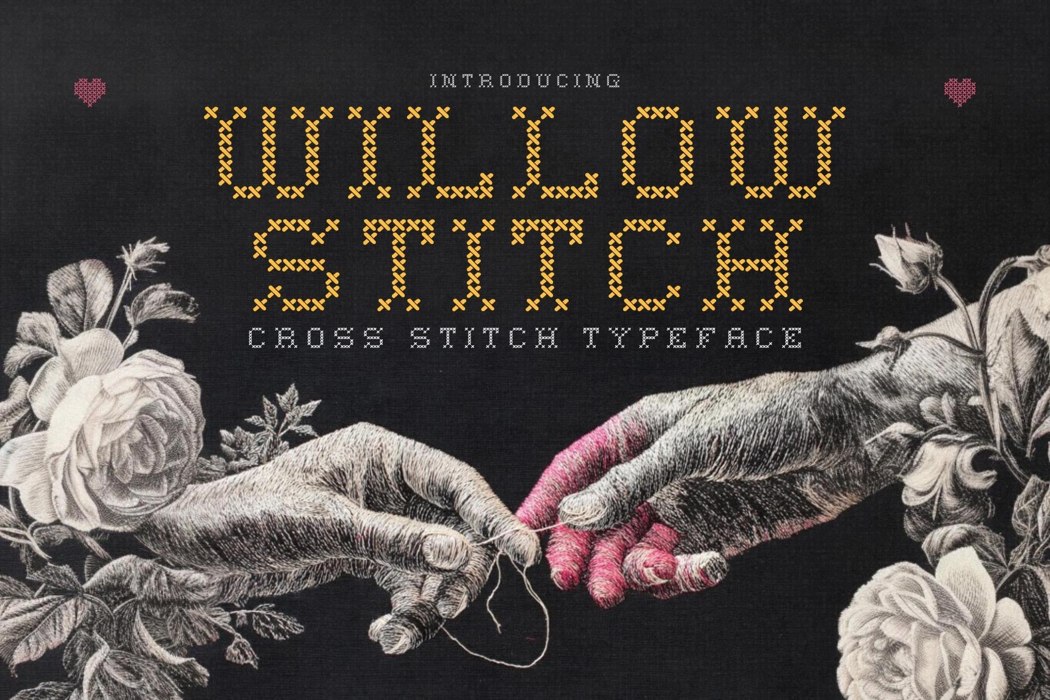 Willow Stitch - Cross Stitch Font