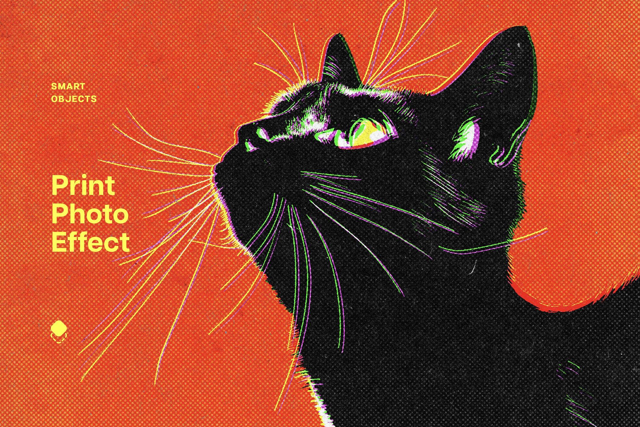 Halftone Print Effect