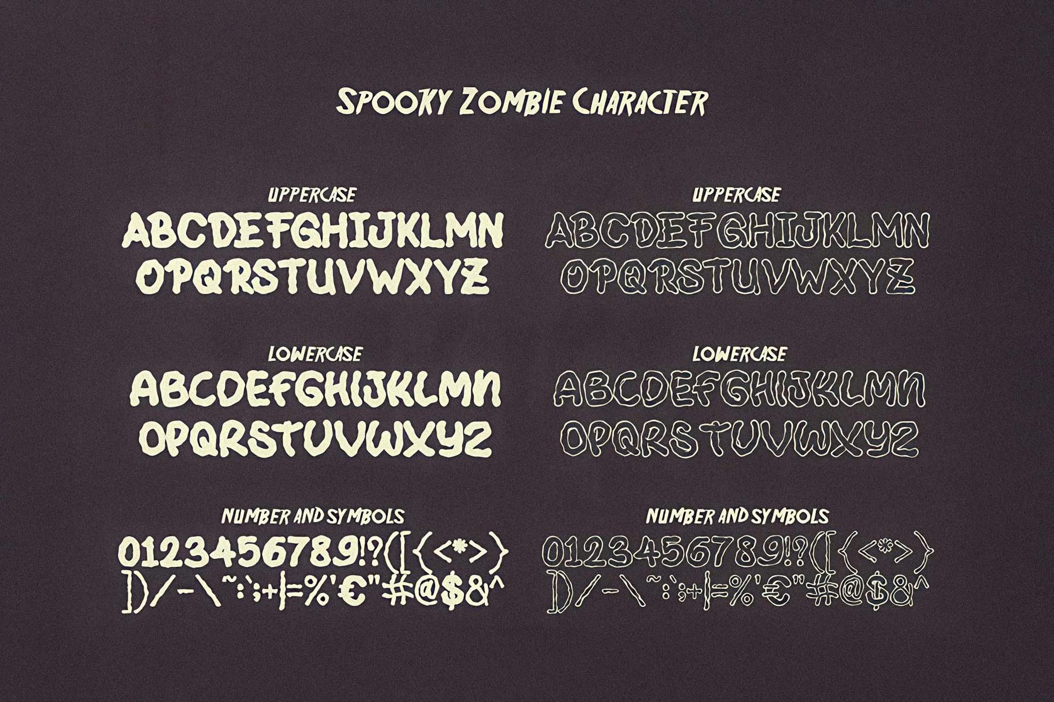 Spooky Zombie - Halloween Font