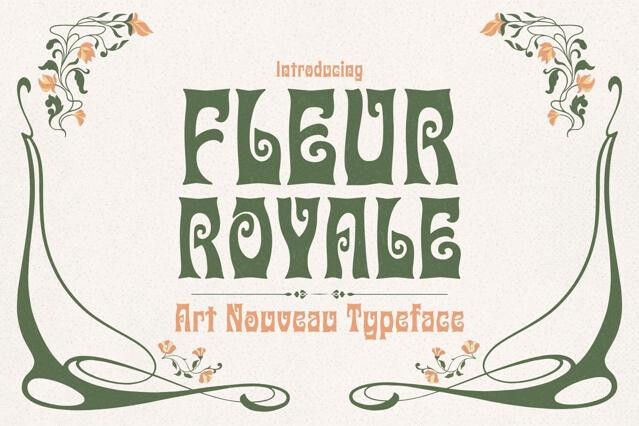Fleur Royale - Art Nouveau Typeface