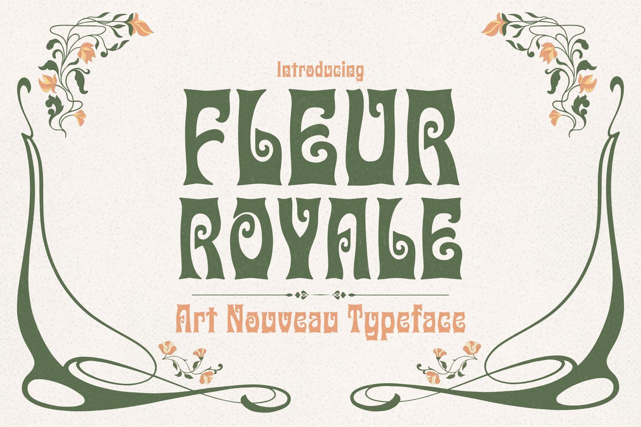 Fleur Royale - Art Nouveau Typeface