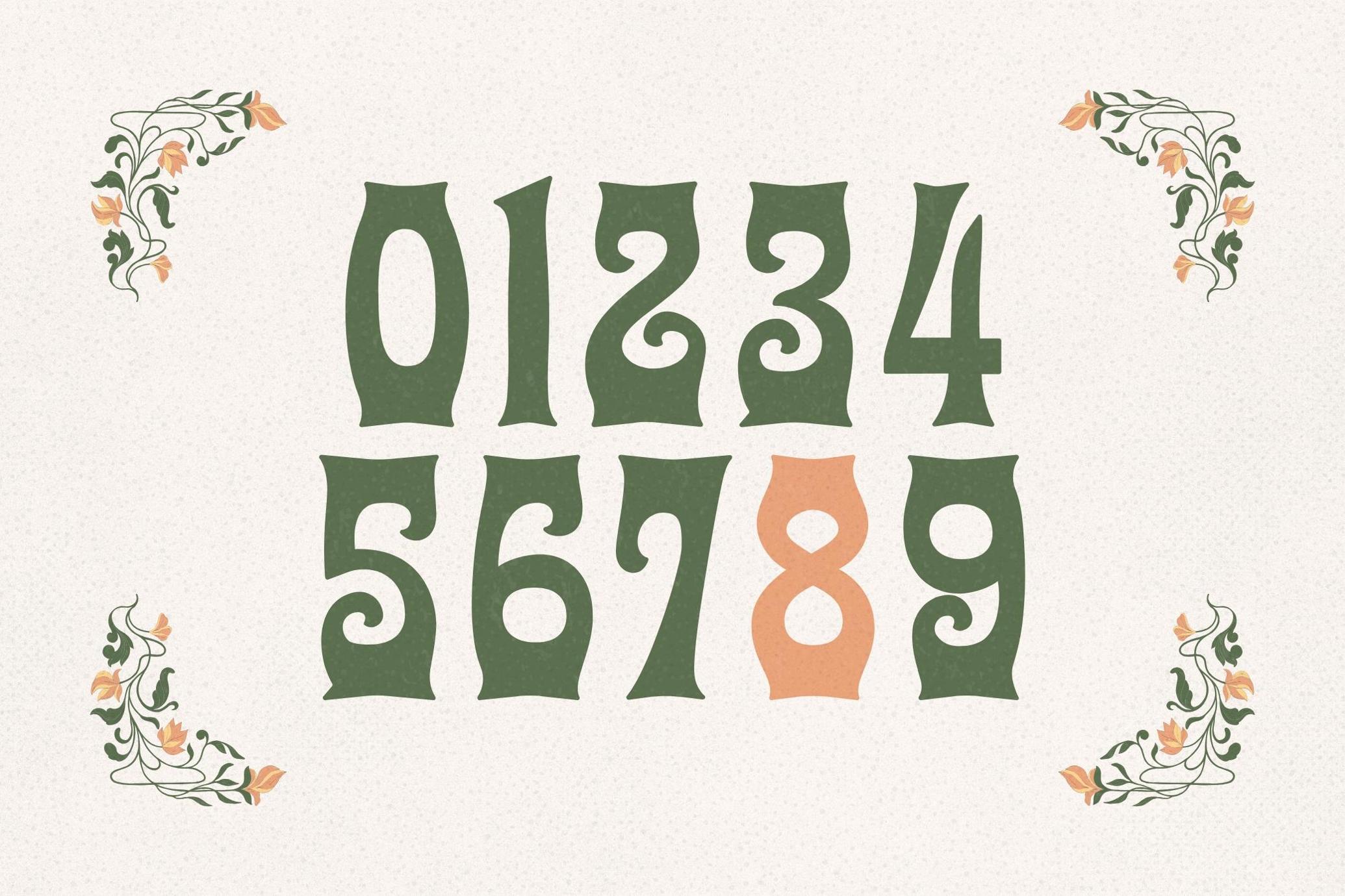 Fleur Royale - Art Nouveau Typeface