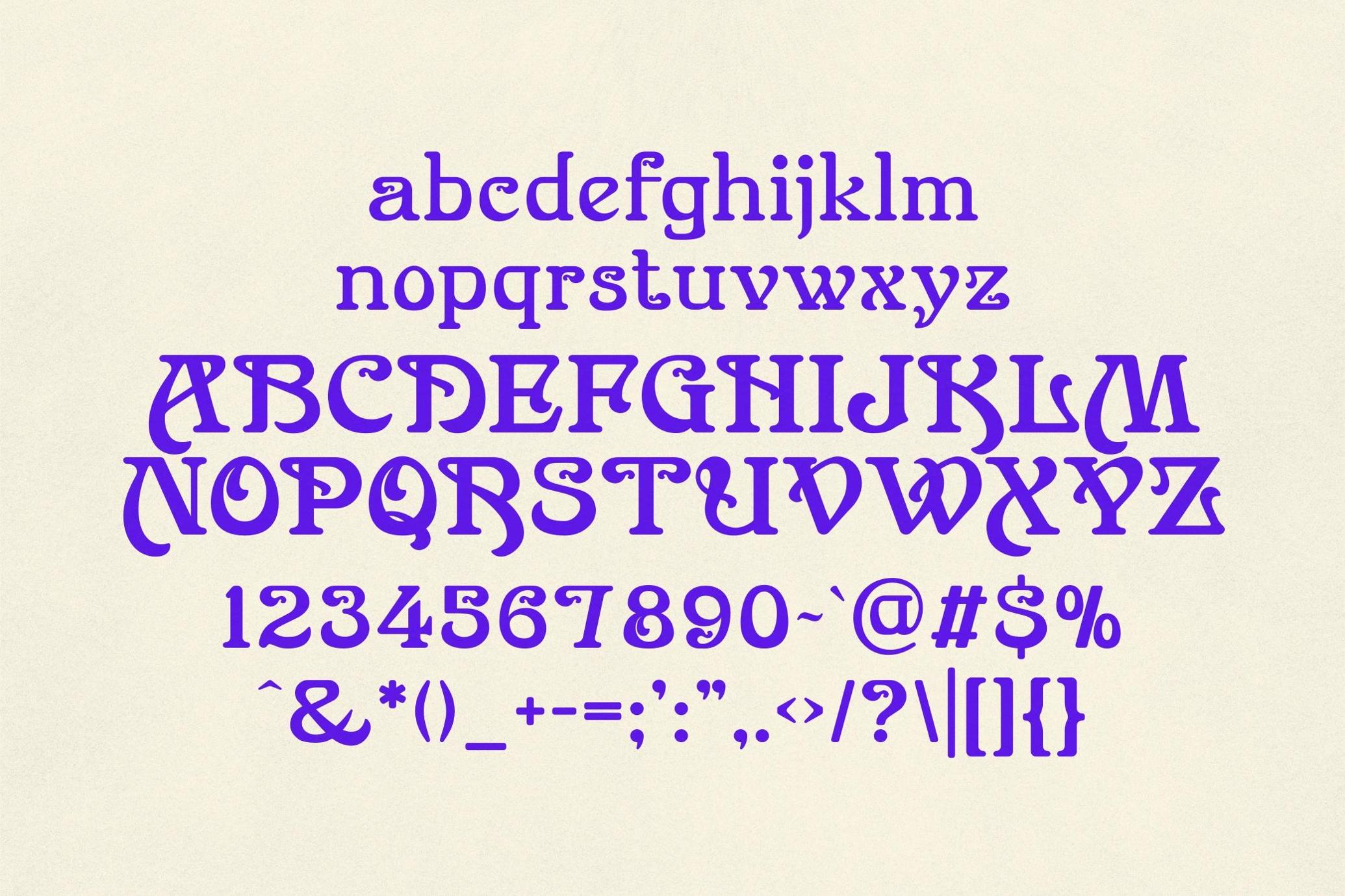 Magnolia Muse - Decortive Art Nouveau Typeface