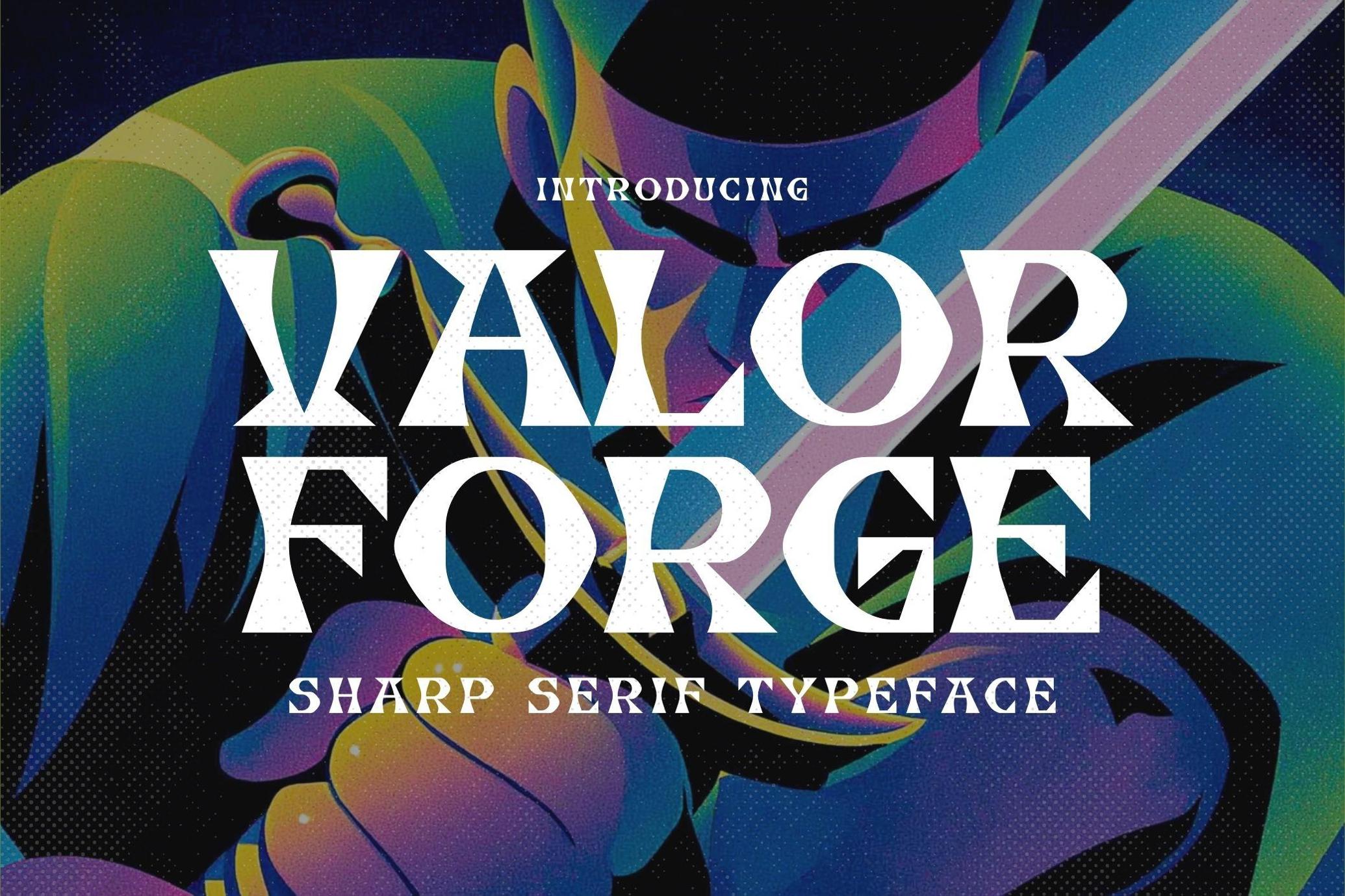 Valor Forge - Bold Masculine Typeface