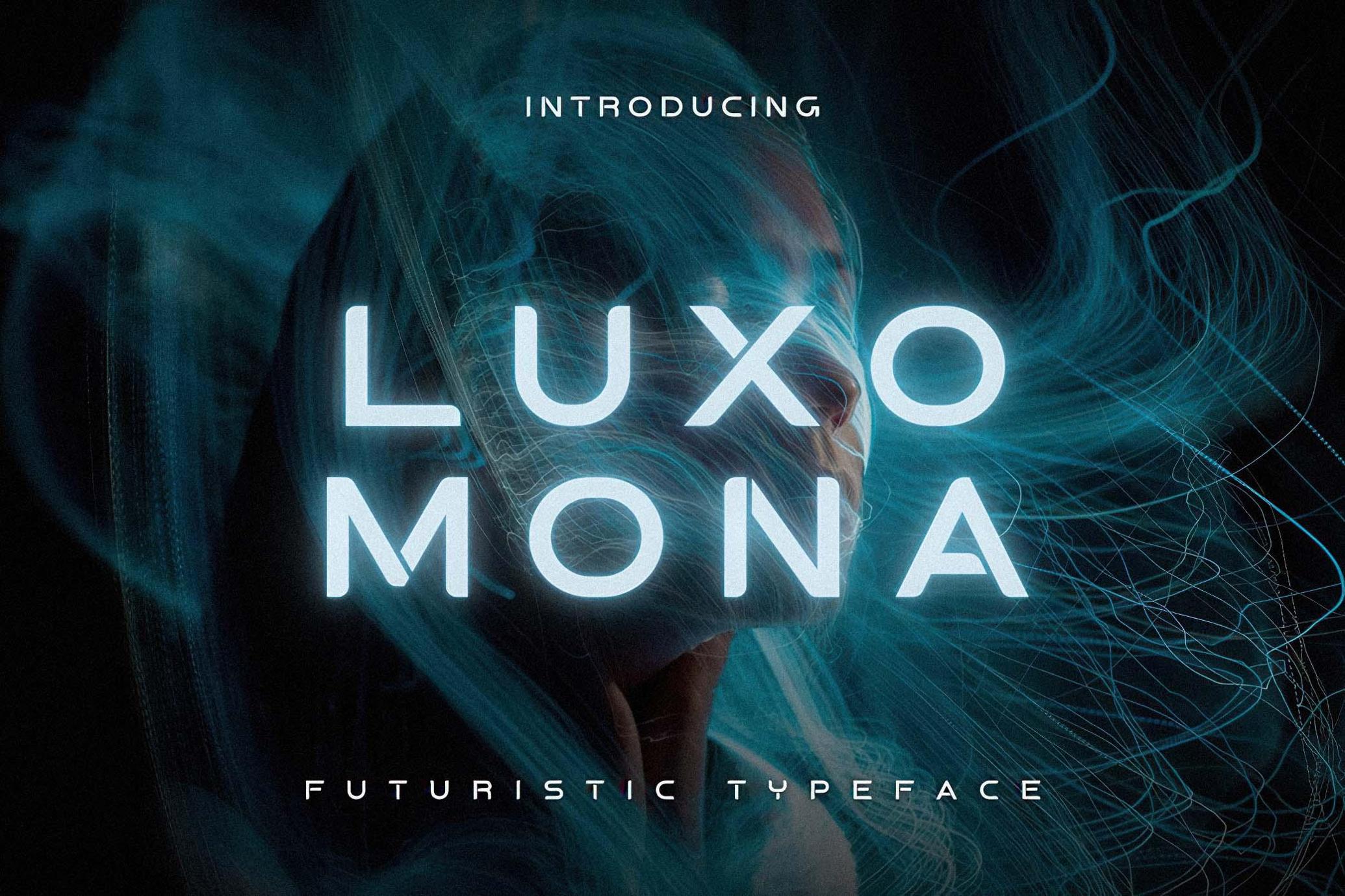 Luxomona - Futuristic AI Typeface