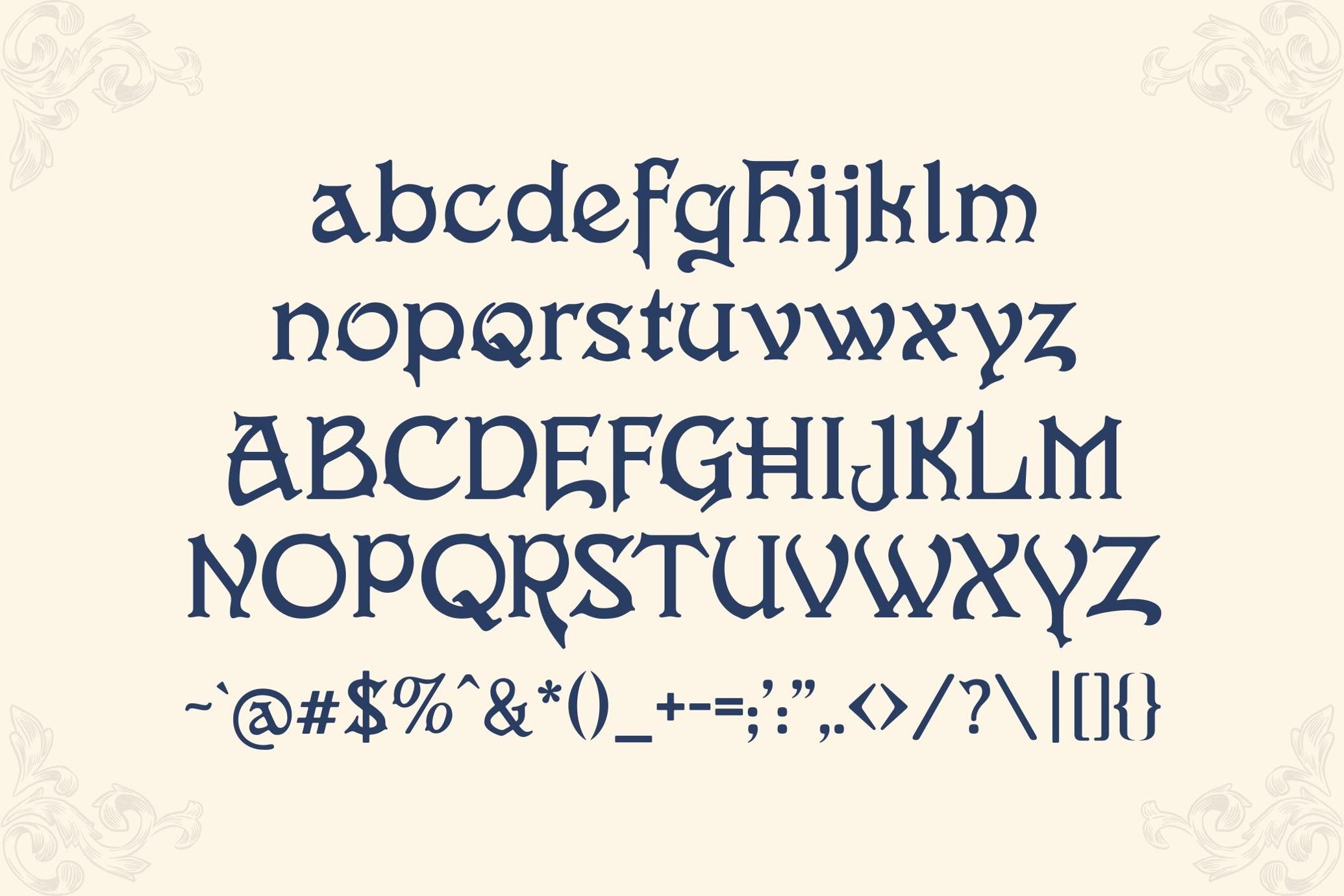 Evarose - Luxury Victorian Era Typeface