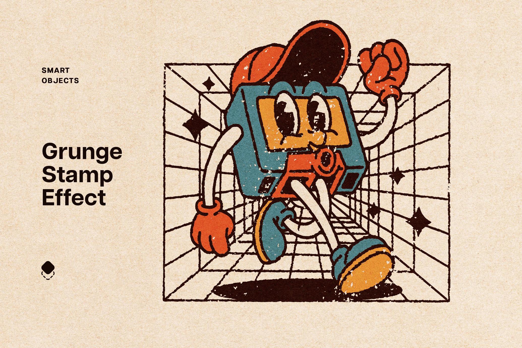 Craft Grunge Stamp Effect