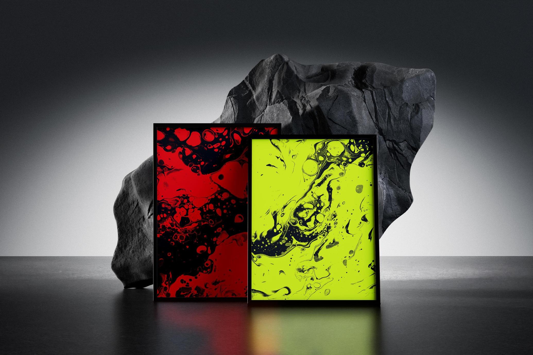 Void Foam Abstract Backgrounds Collection