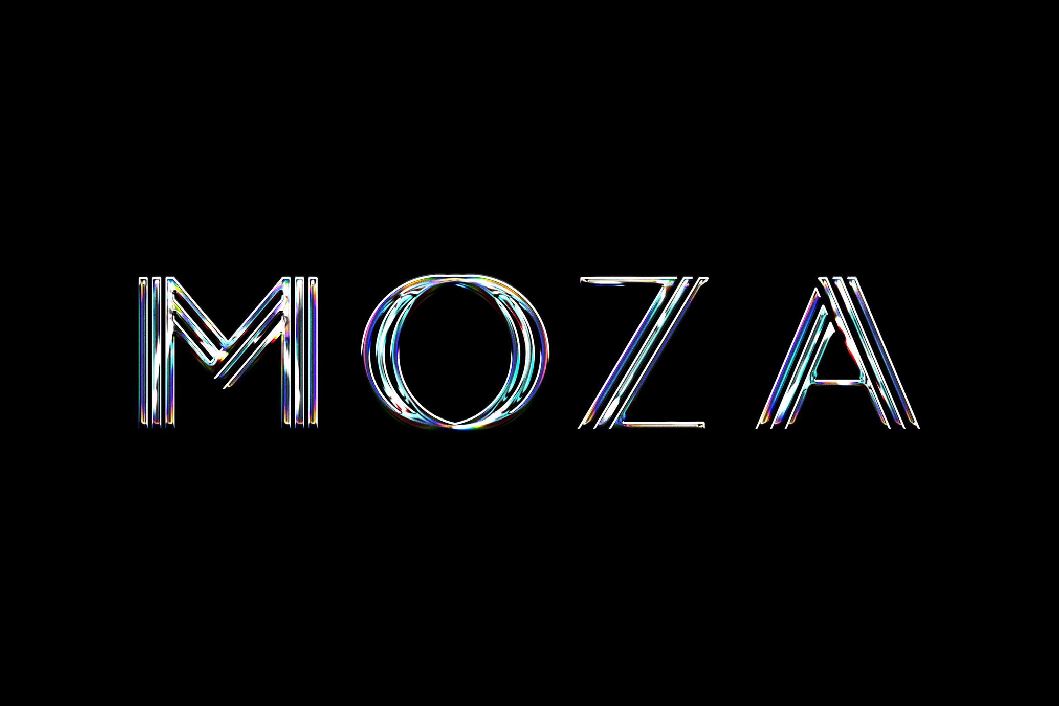 Iridescent Chrome Logo Effect
