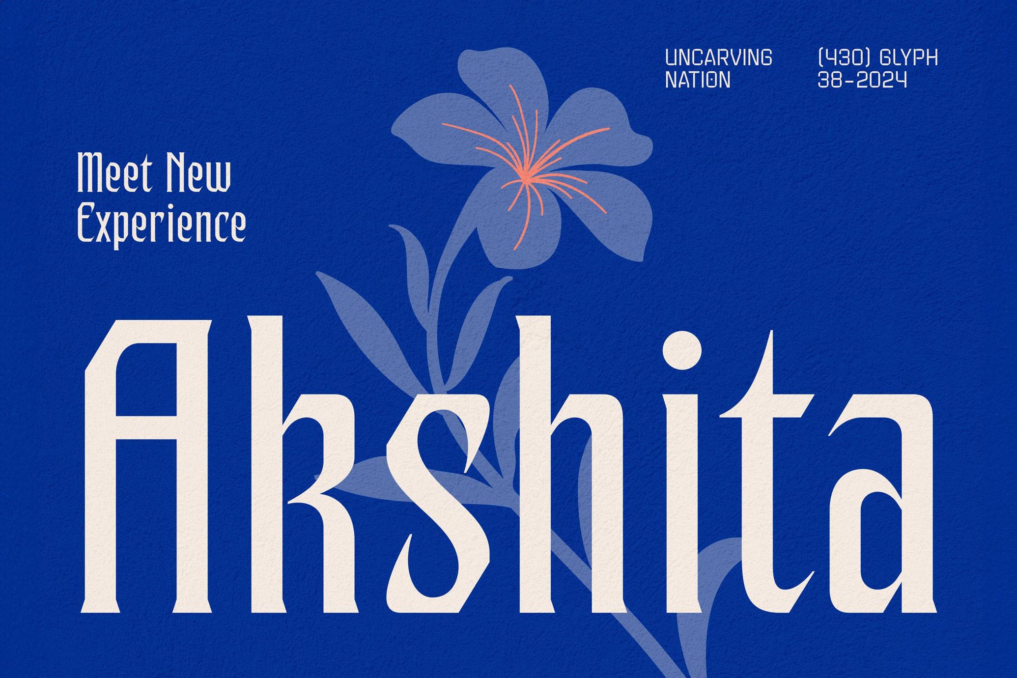Akshita Display Font