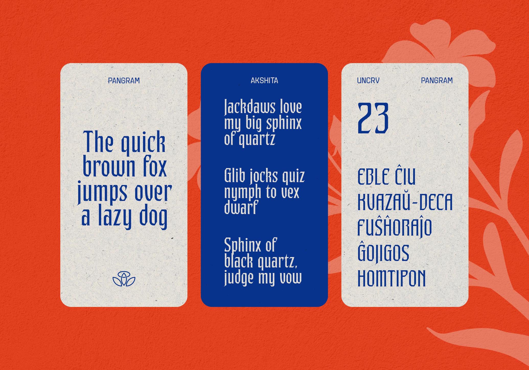 Akshita Display Font