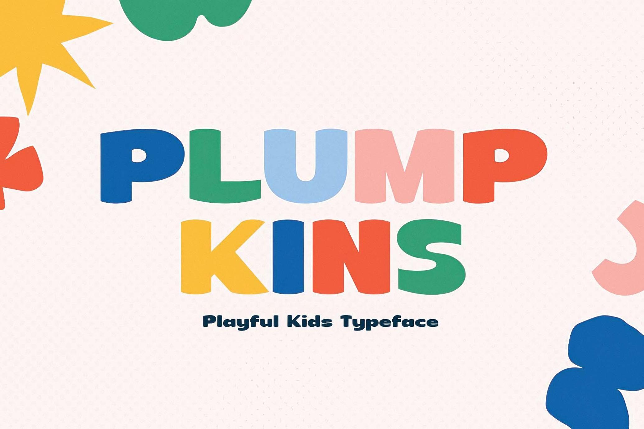 Plumpkins - Playful Kids Typeface