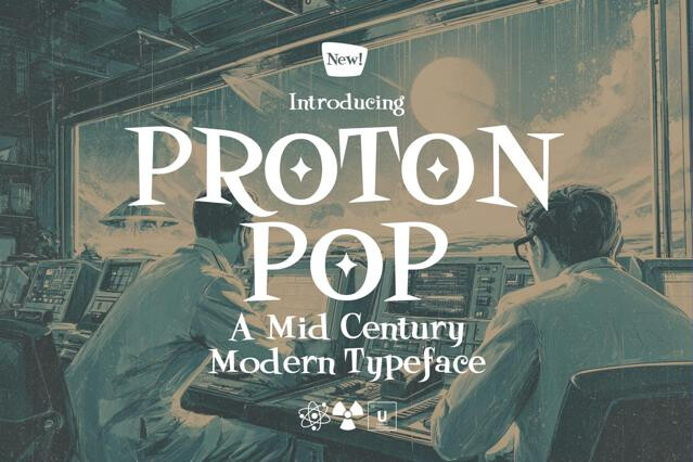 Proton Pop - Mid Century Modern Font