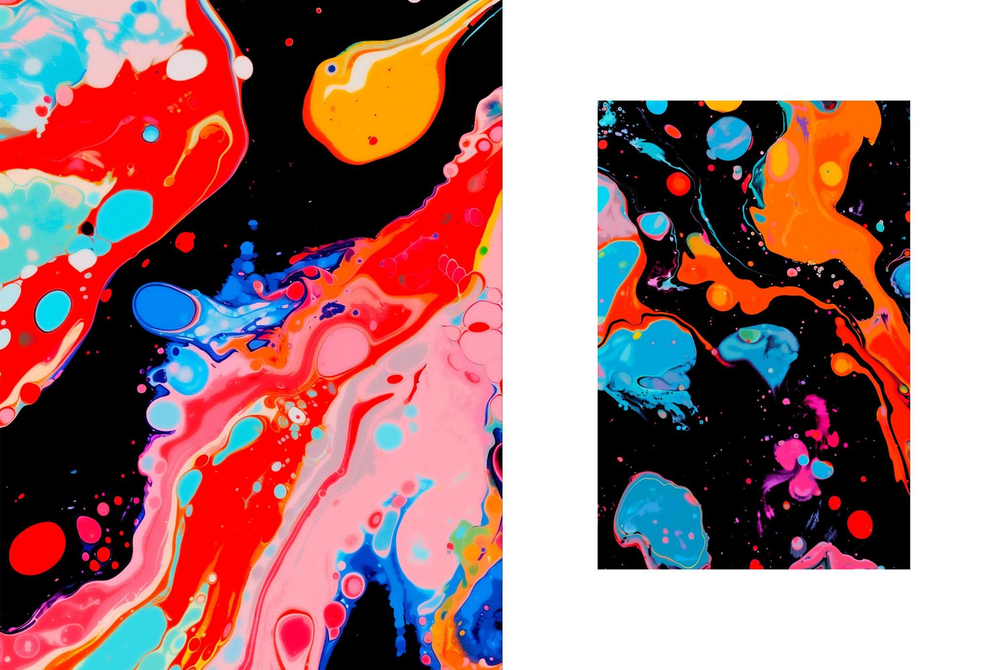 Abstract Liquid Ink Backgrounds
