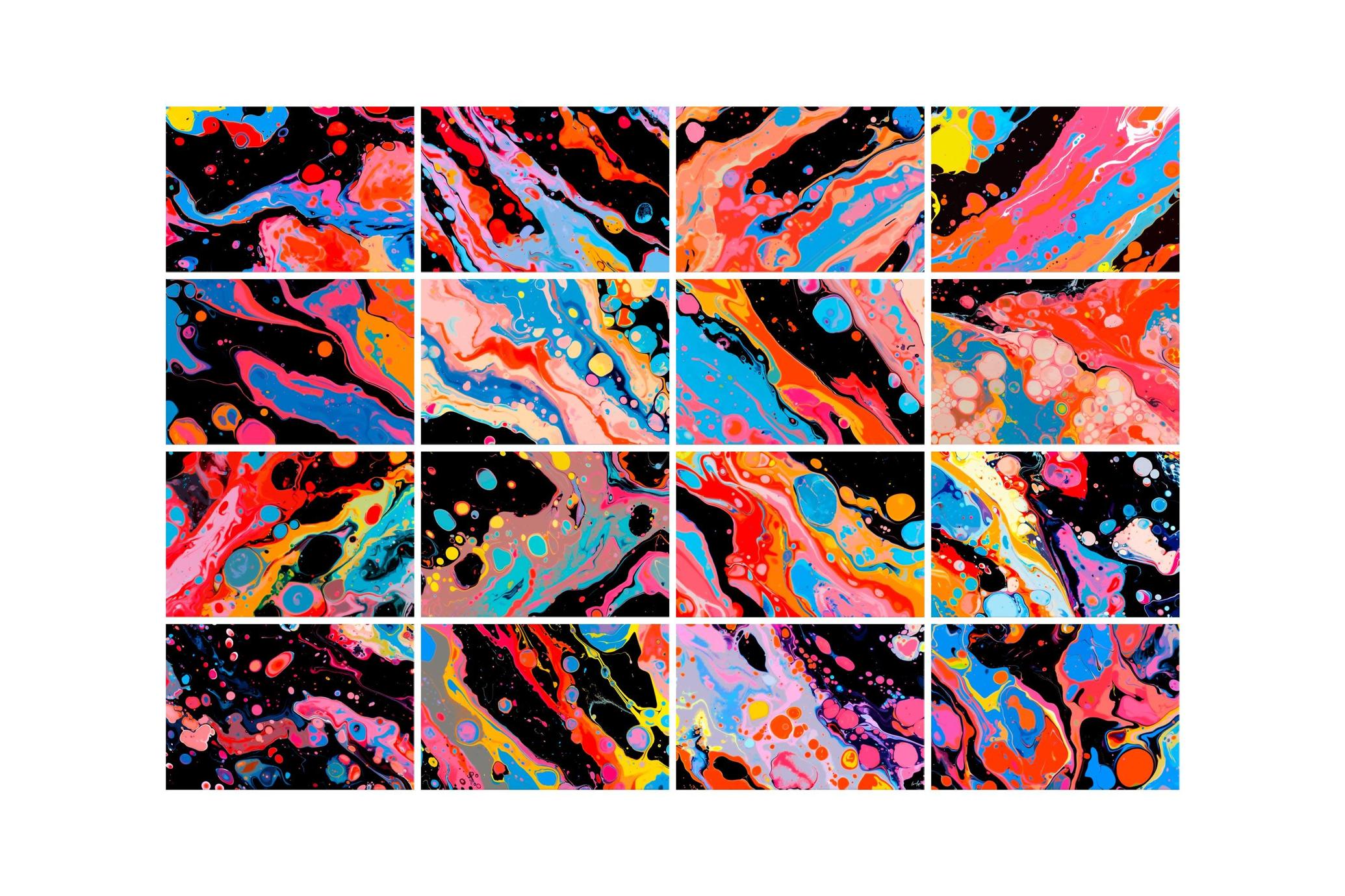 Abstract Liquid Ink Backgrounds