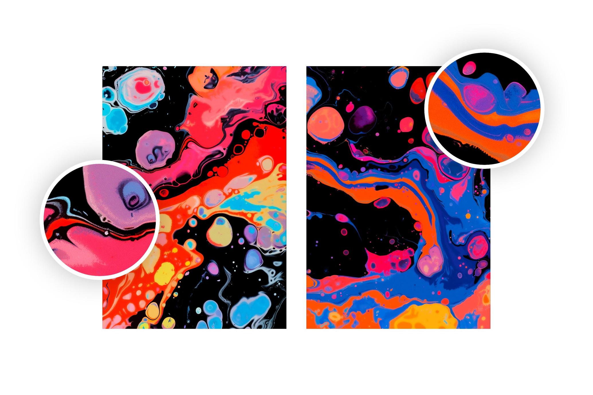 Abstract Liquid Ink Backgrounds