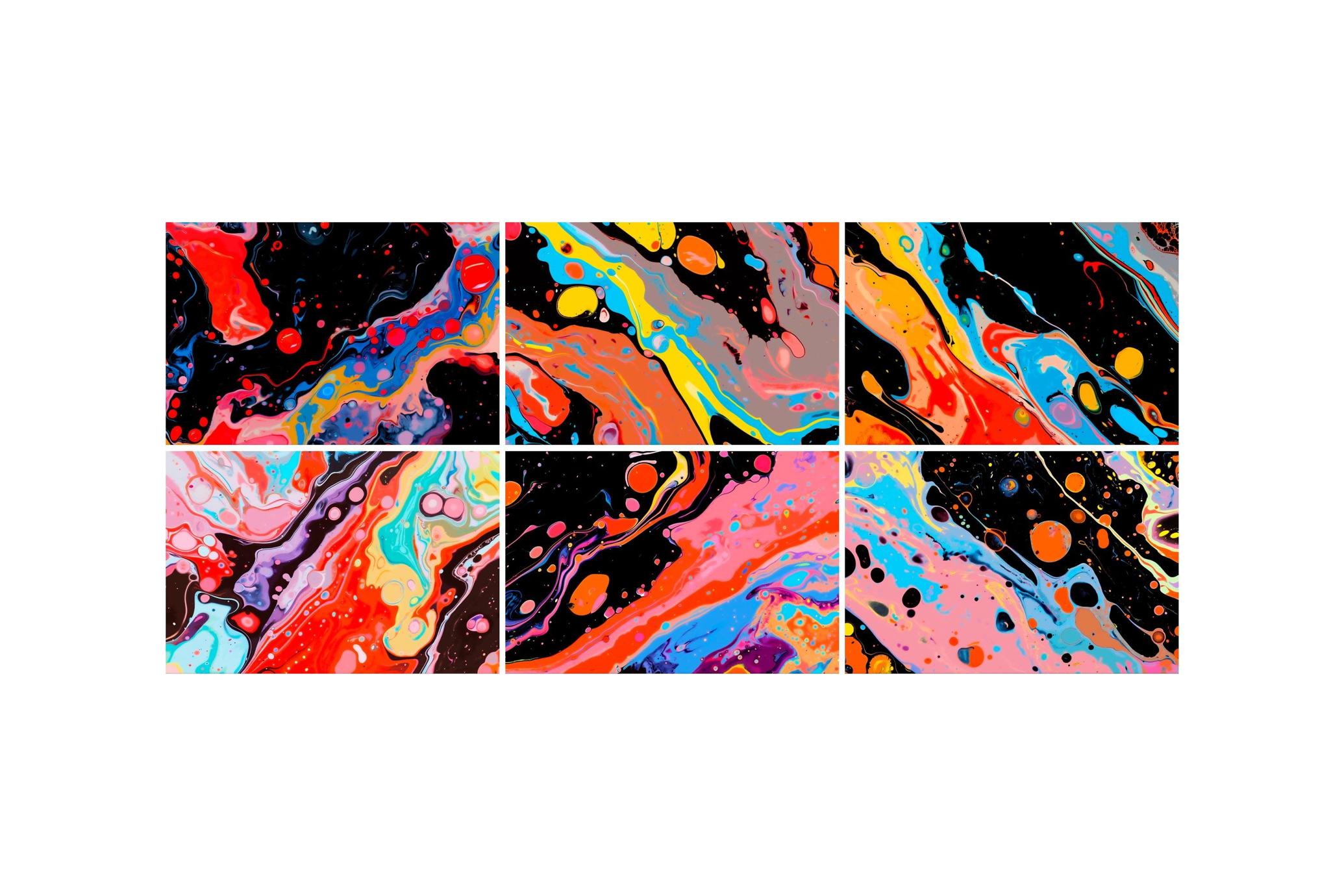 Abstract Liquid Ink Backgrounds