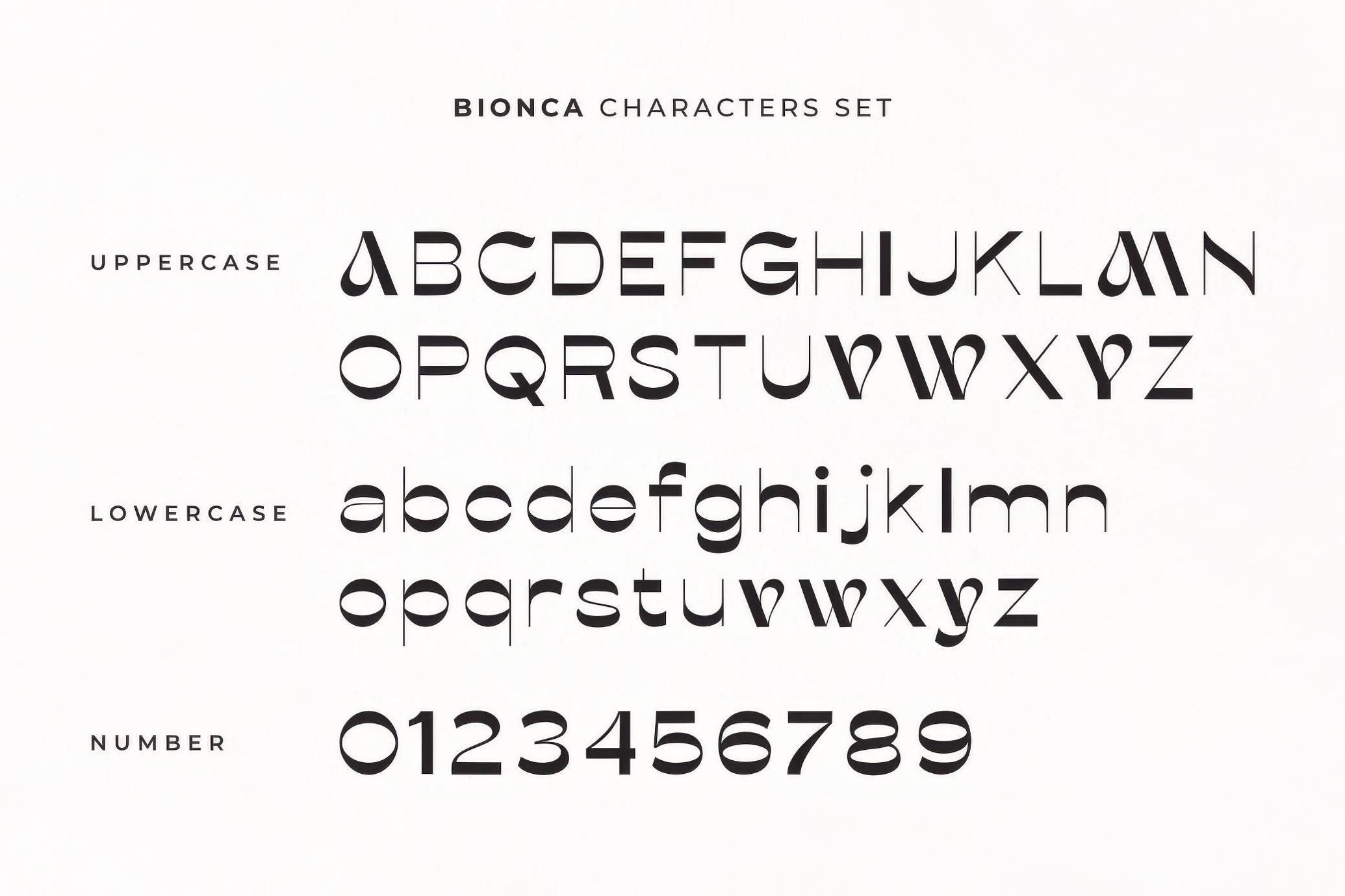 Bionca Stylistic Sans Serif