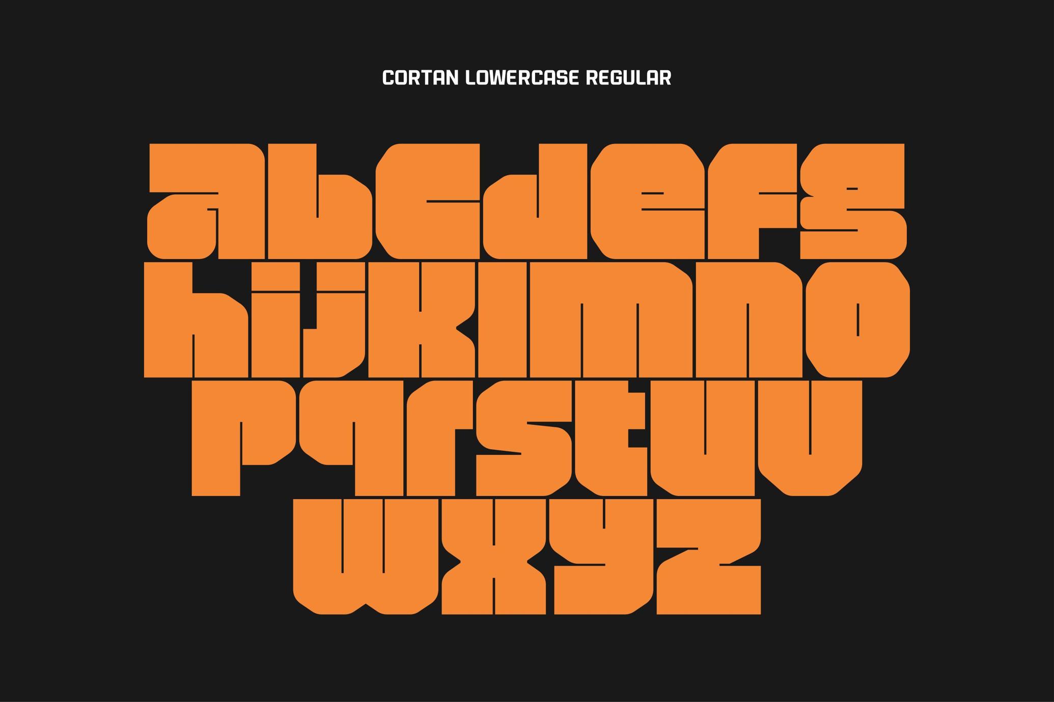 Cortan Futuristic Bold Typeface