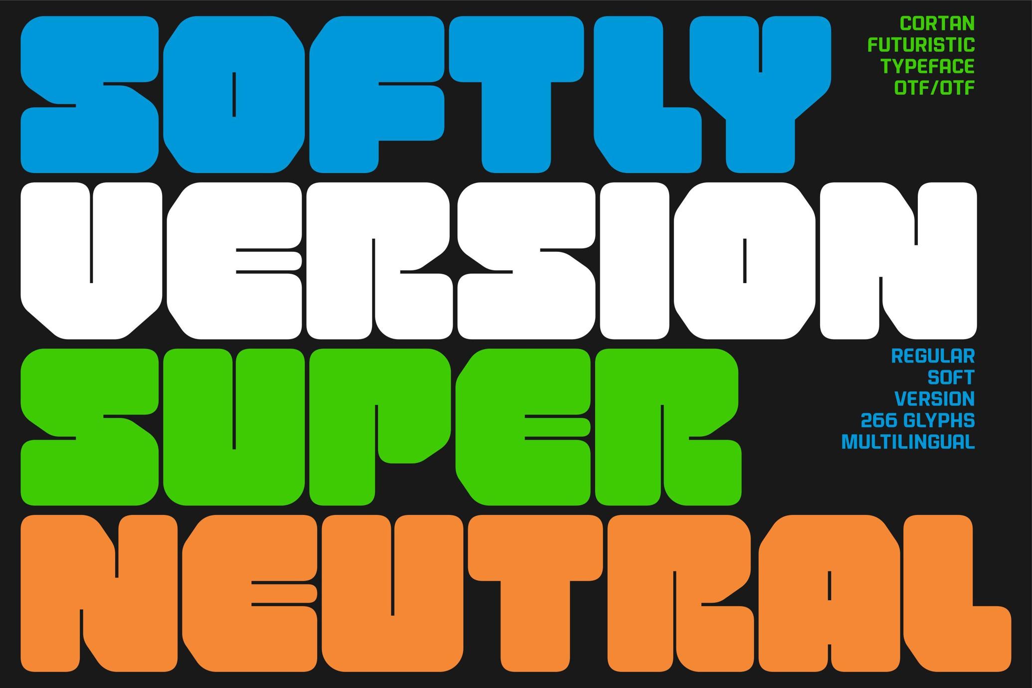 Cortan Futuristic Bold Typeface