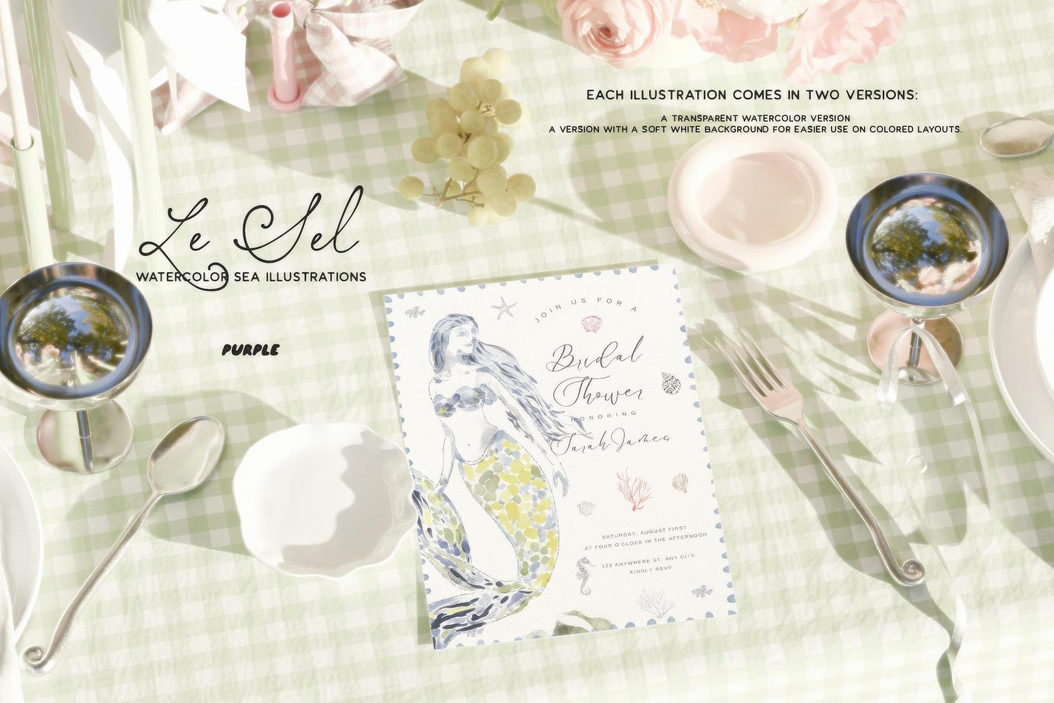 Le Sel: Watercolor Sea Illustrations
