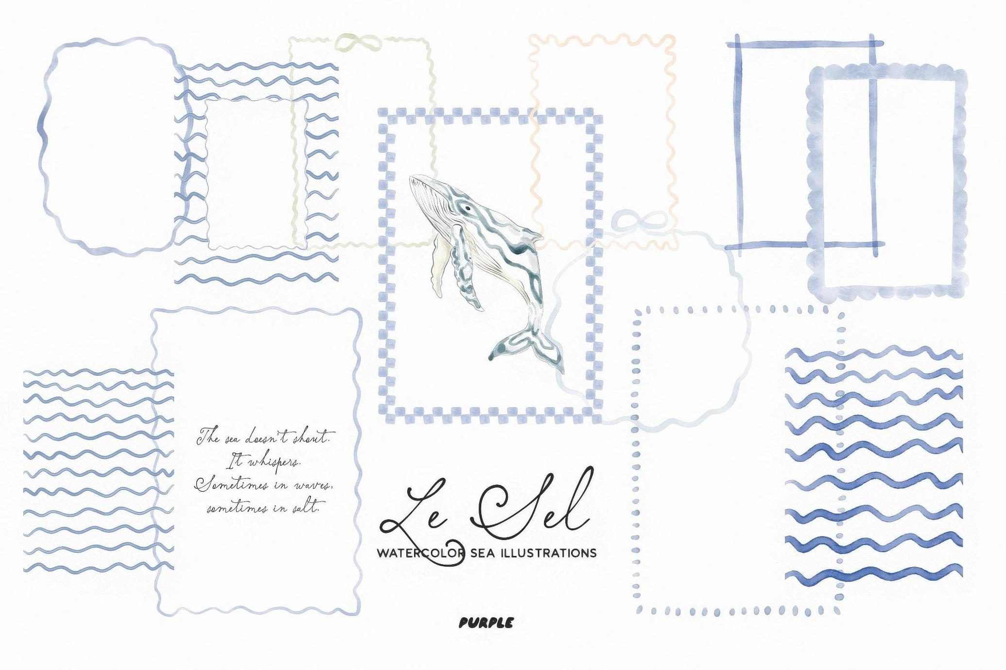 Le Sel: Watercolor Sea Illustrations