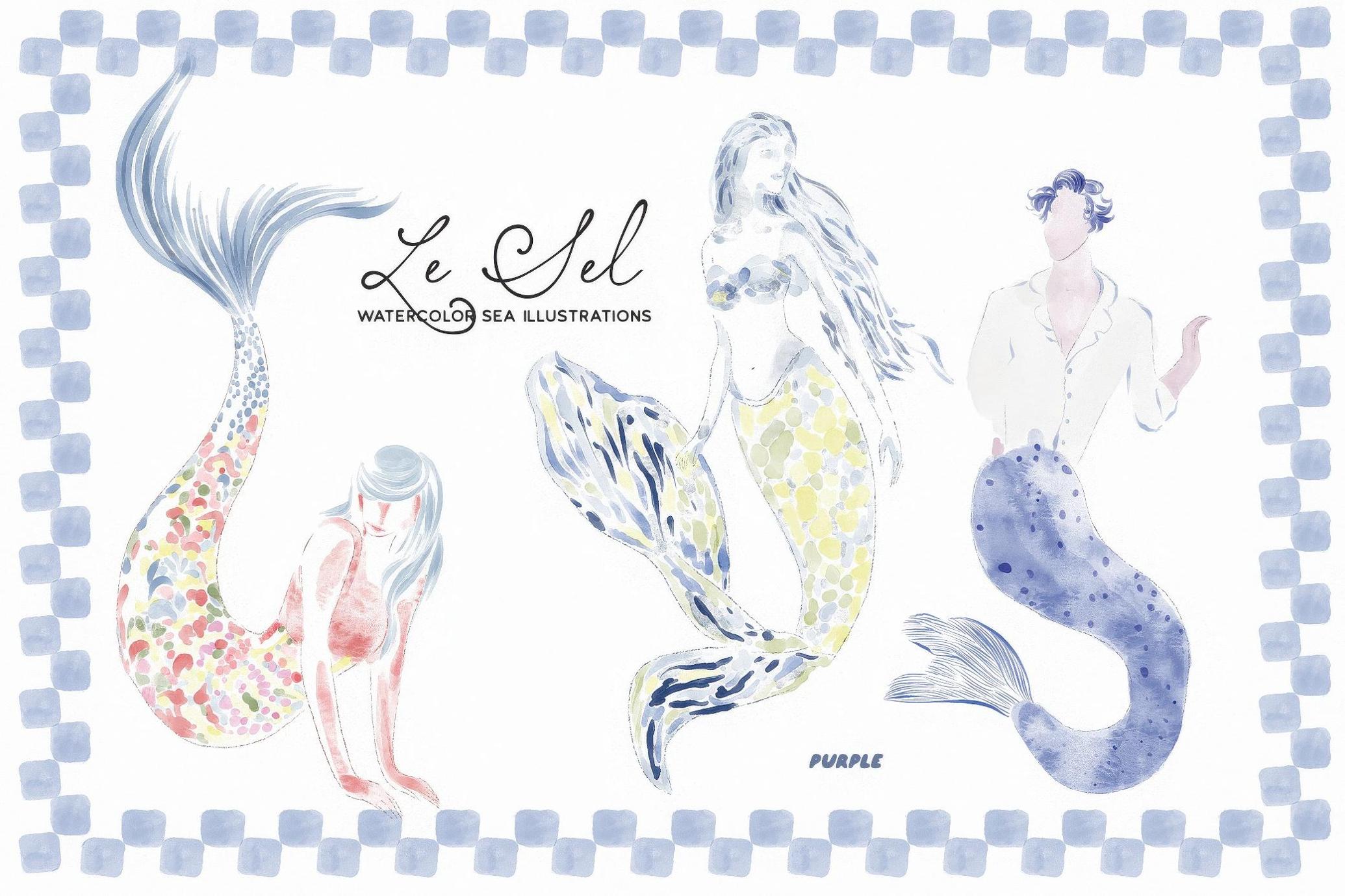 Le Sel: Watercolor Sea Illustrations