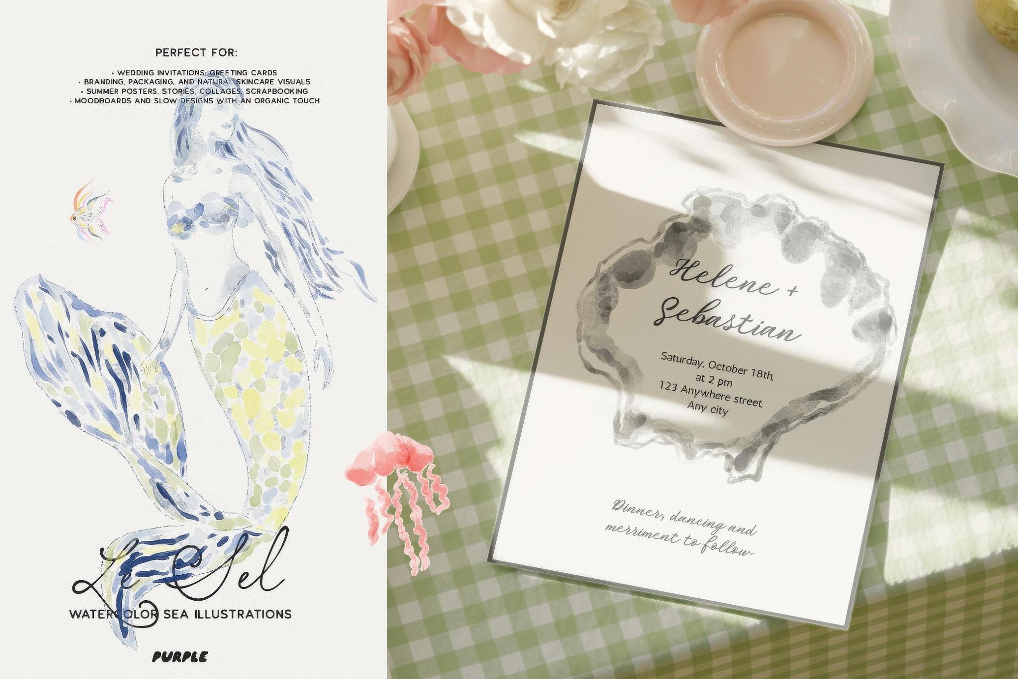 Le Sel: Watercolor Sea Illustrations