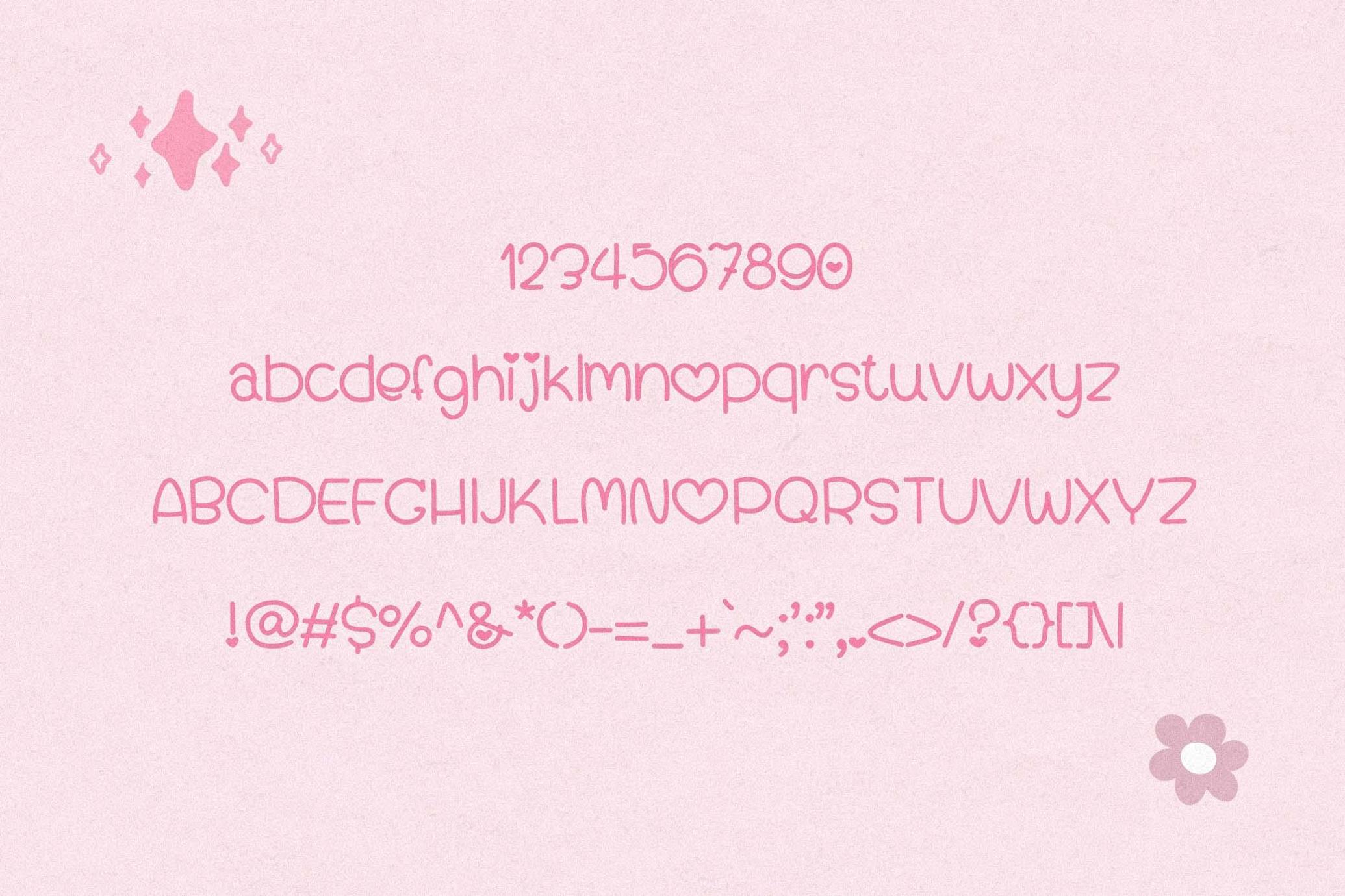 Bubblegum Bliss - Cute Handwritten Font