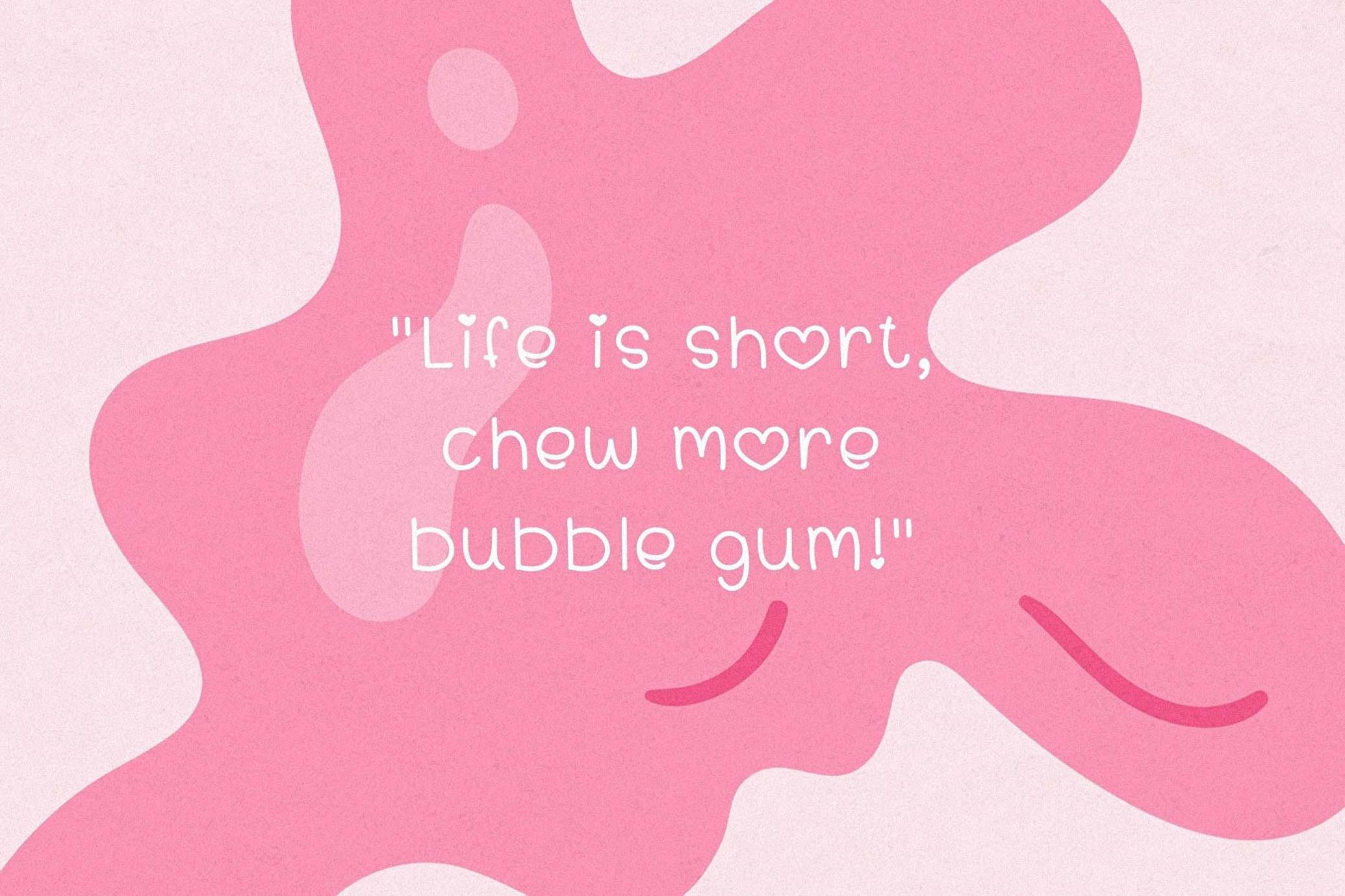 Bubblegum Bliss - Cute Handwritten Font