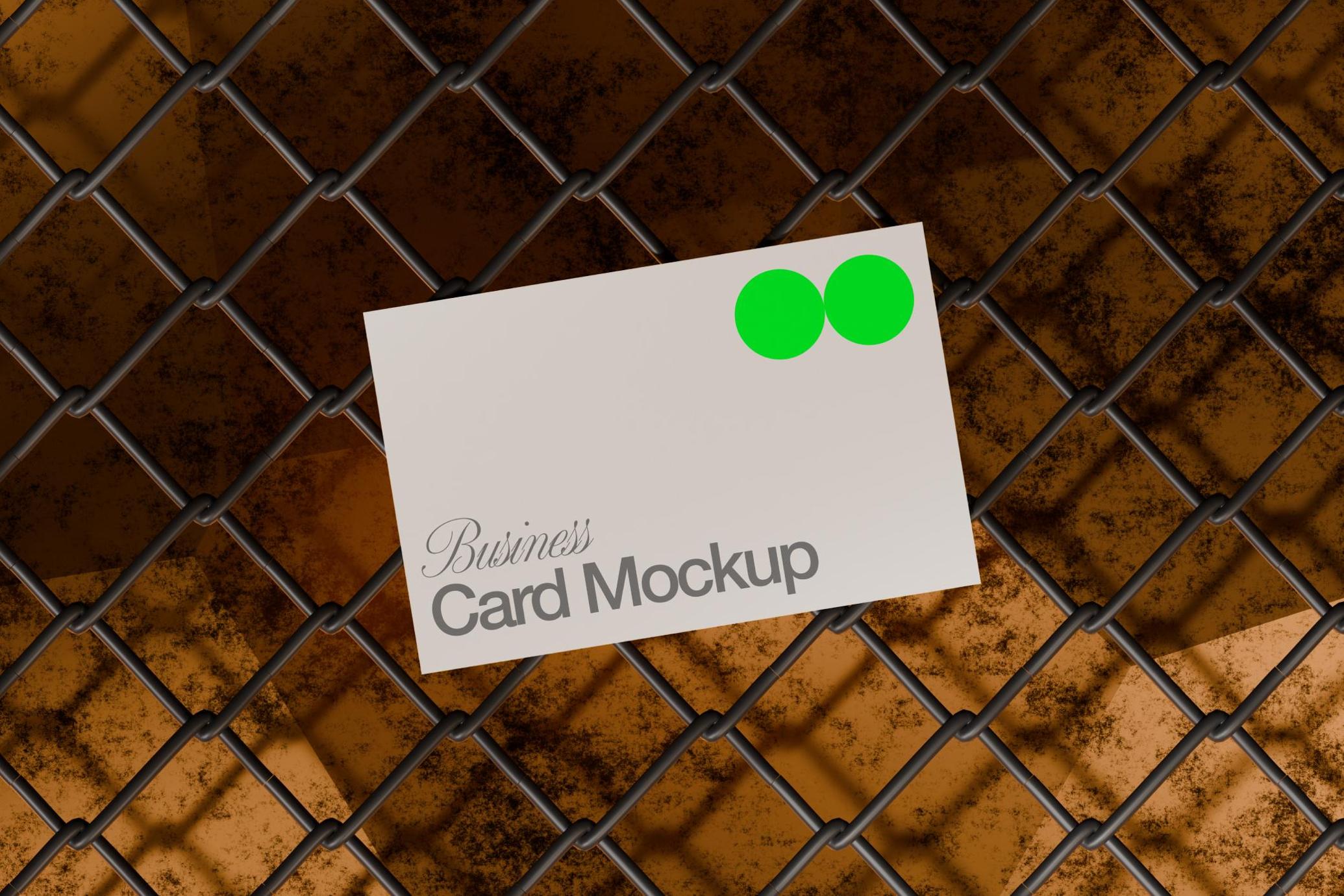 Industrial Business Card Mockup