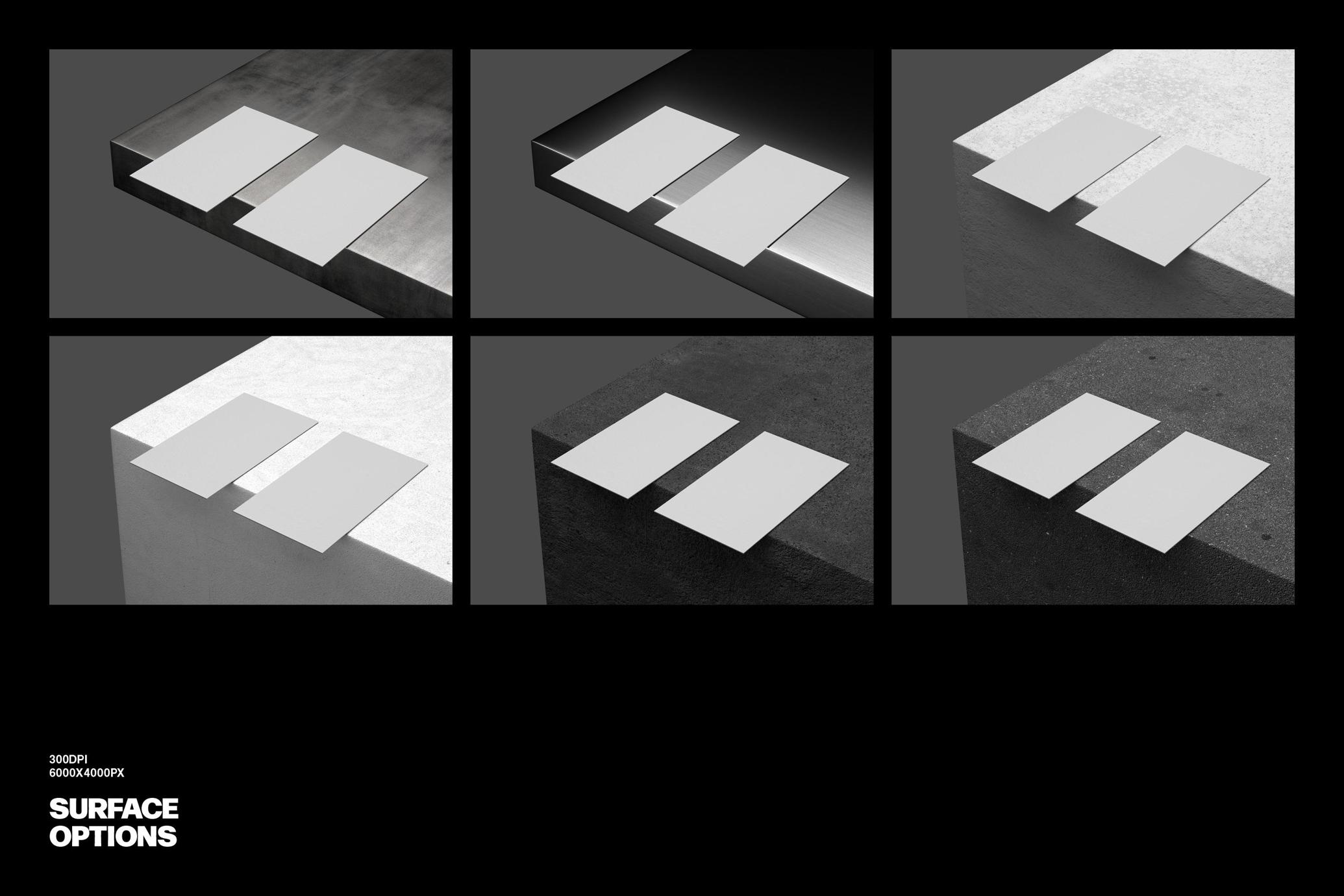 90x50mm Business Cards Mockup