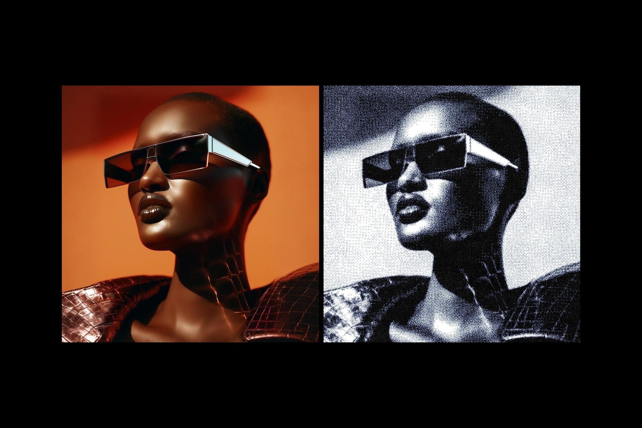 Dithering Bitmap Photo Effect