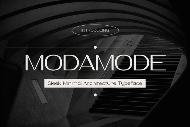 Modamode – Architecture Typeface