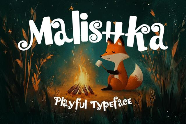 Malishka - Playful Kids Typeface