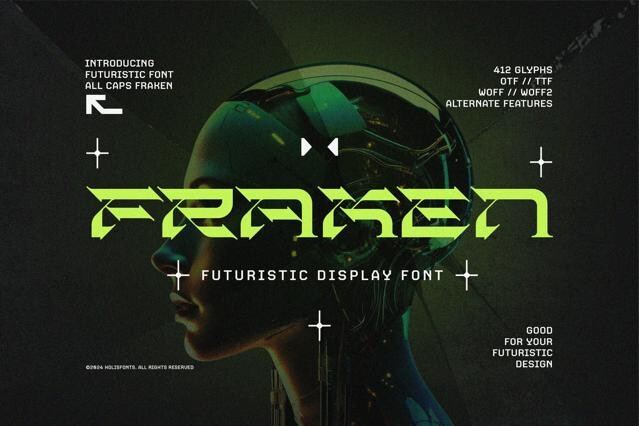 Fraken Futuristic Font