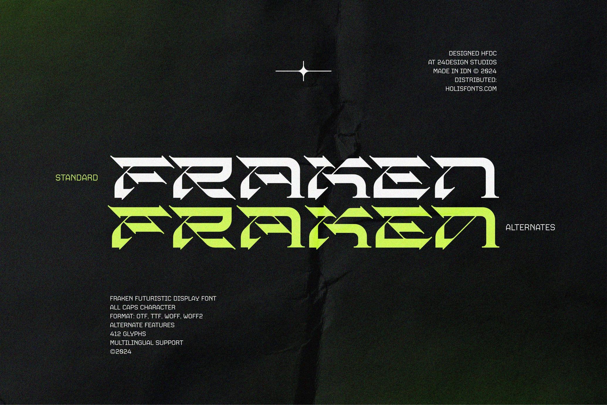 Fraken Futuristic Font