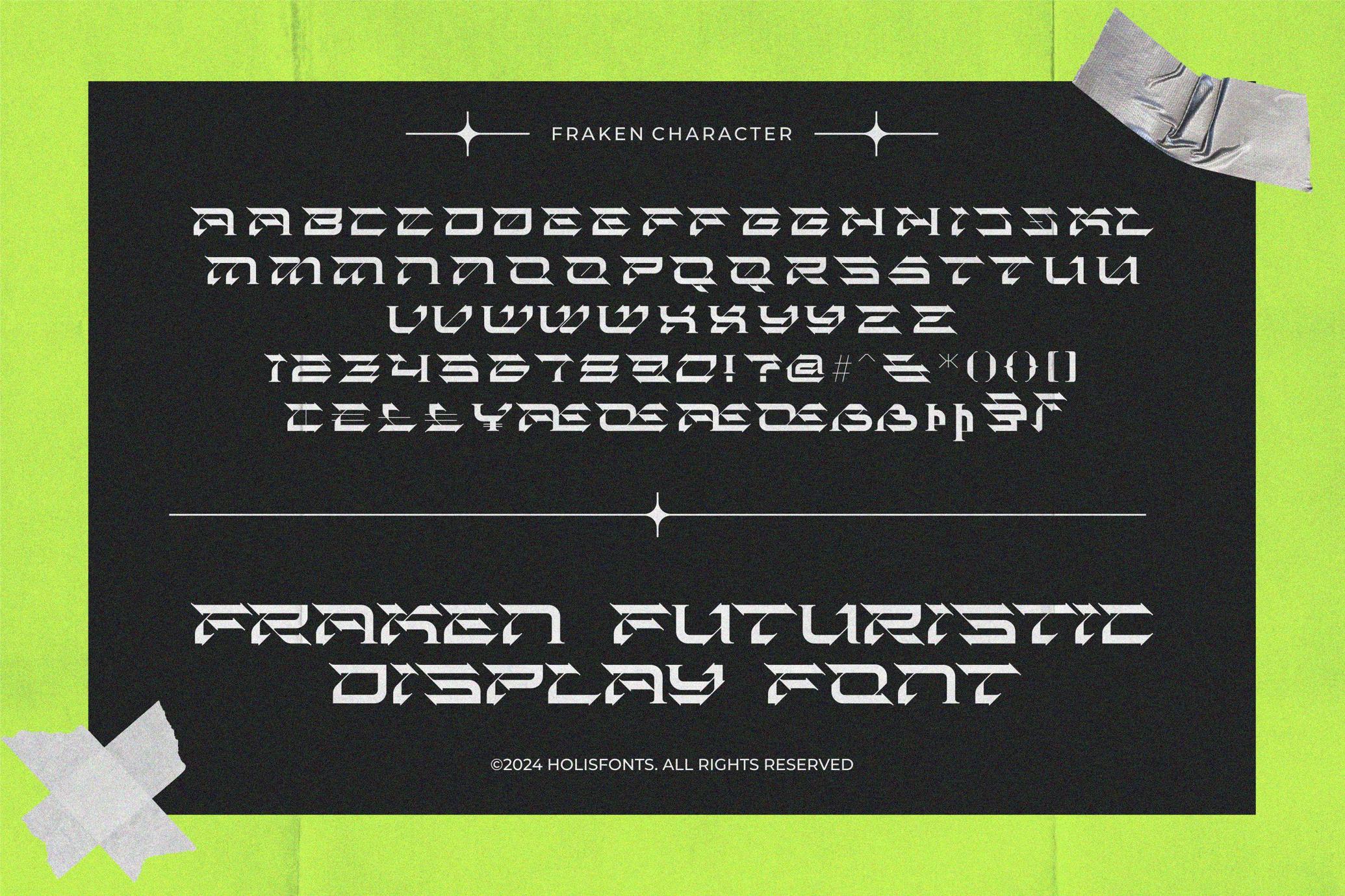 Fraken Futuristic Font
