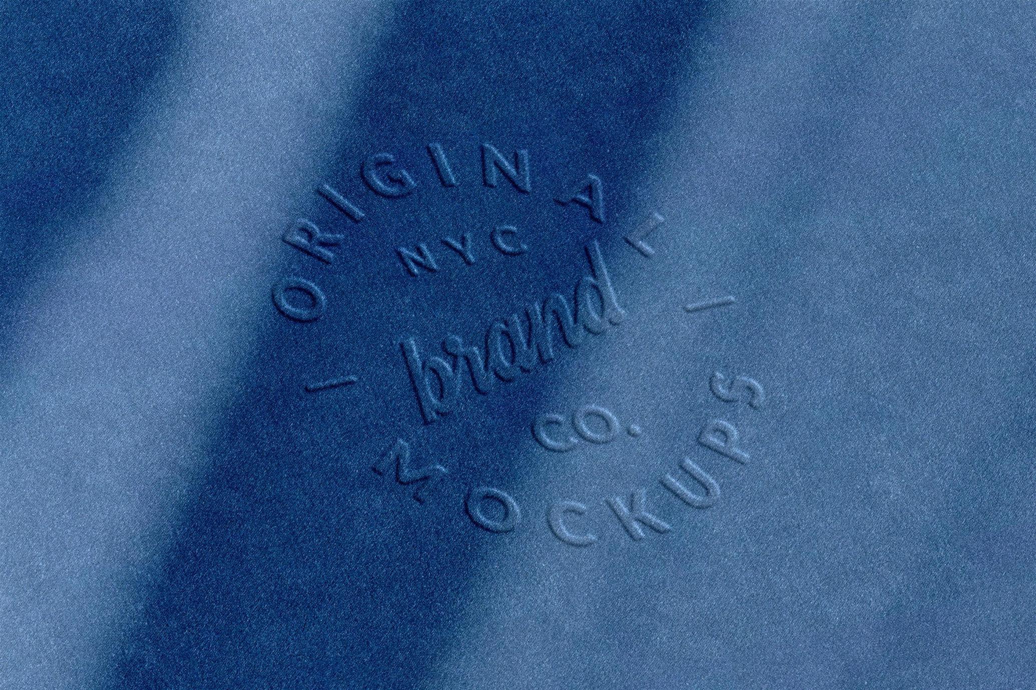 Embossed Fabric Logo Mockups