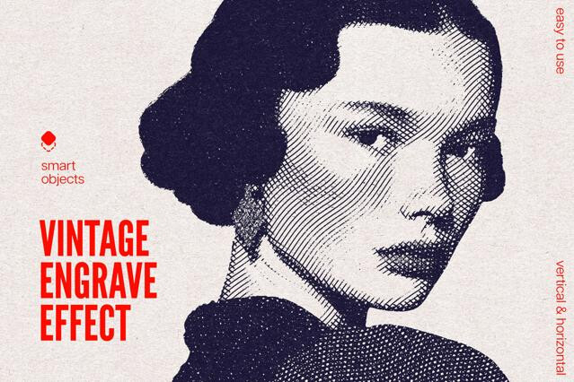 Vintage Engraving Photo Effect