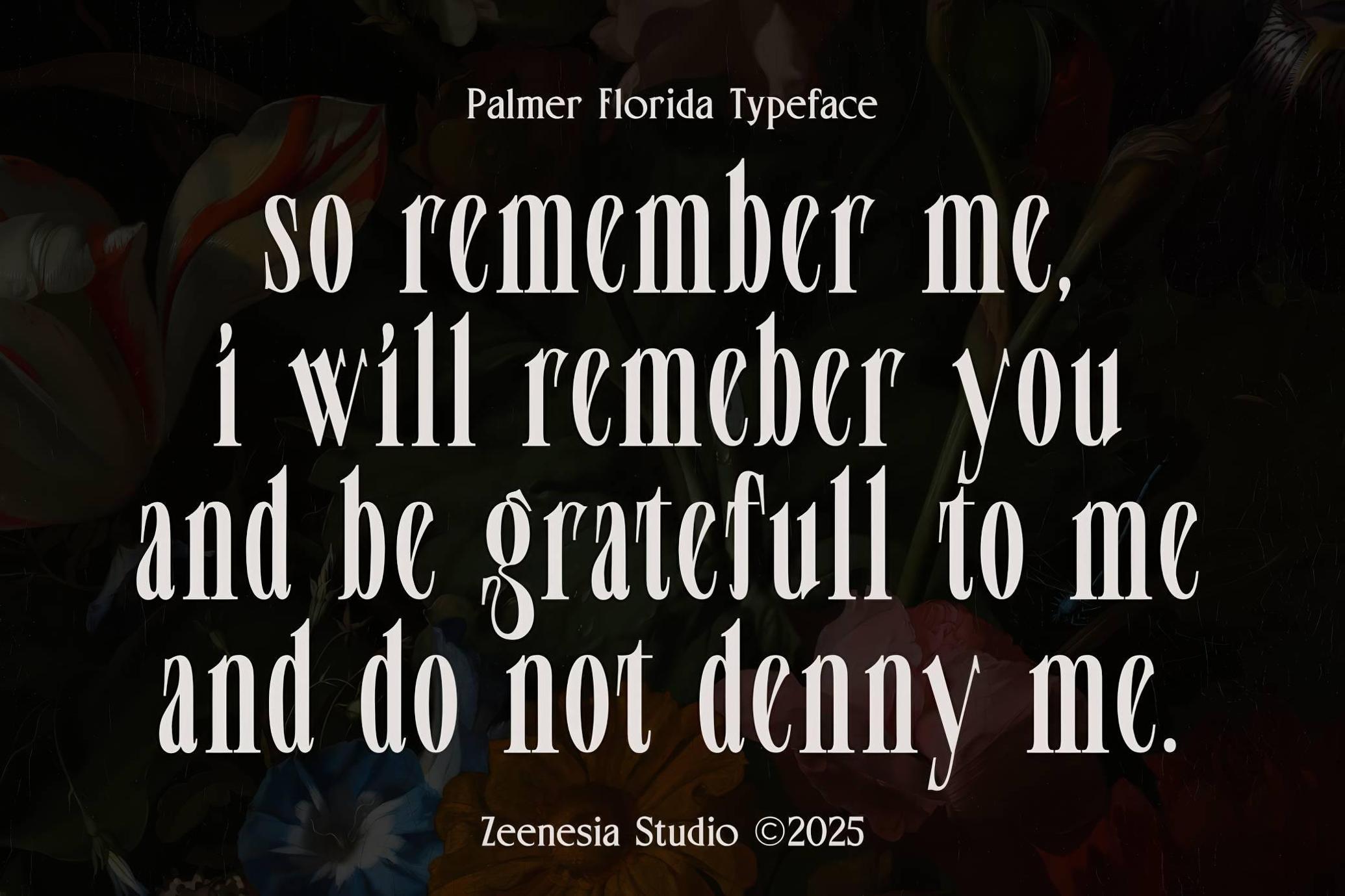 Palmer Florida Display Serif
