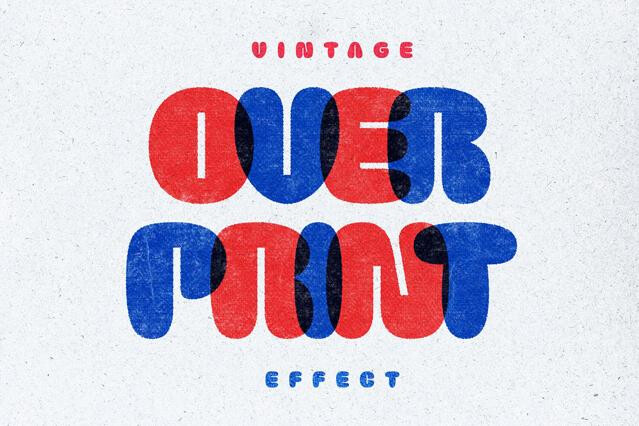 Vintage Overprint Effect